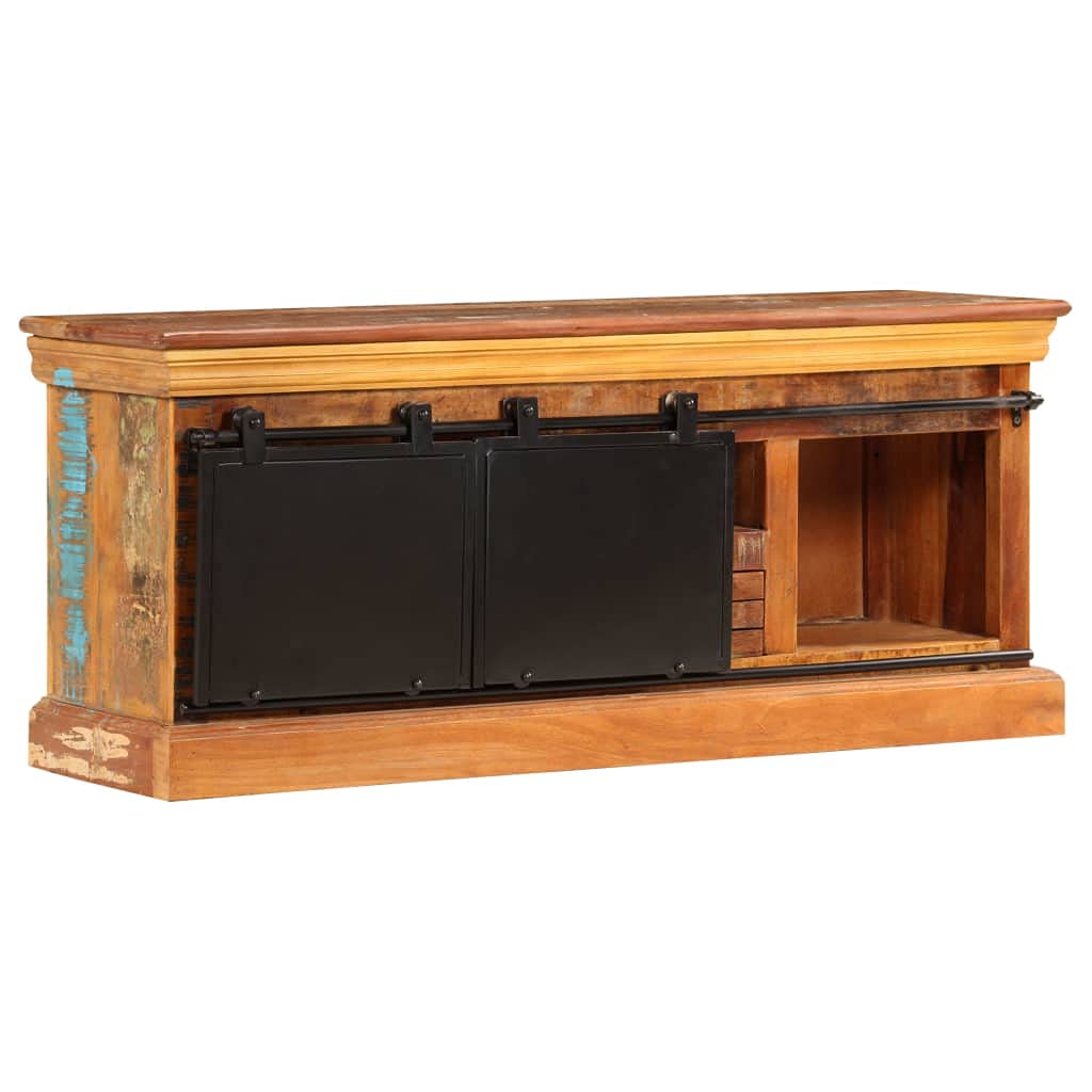 Modern TV Stand with Storage Cabinet & Shelves - 43.3