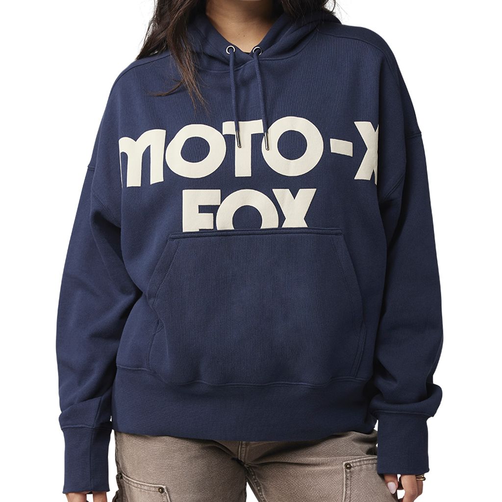 Women's Fox Moto X Oversized Hoodie - Soft Fleece Pullover Sweatshirt for Casual Wear & Motorcycle Riding | Winter Warm Streetwear Fashion