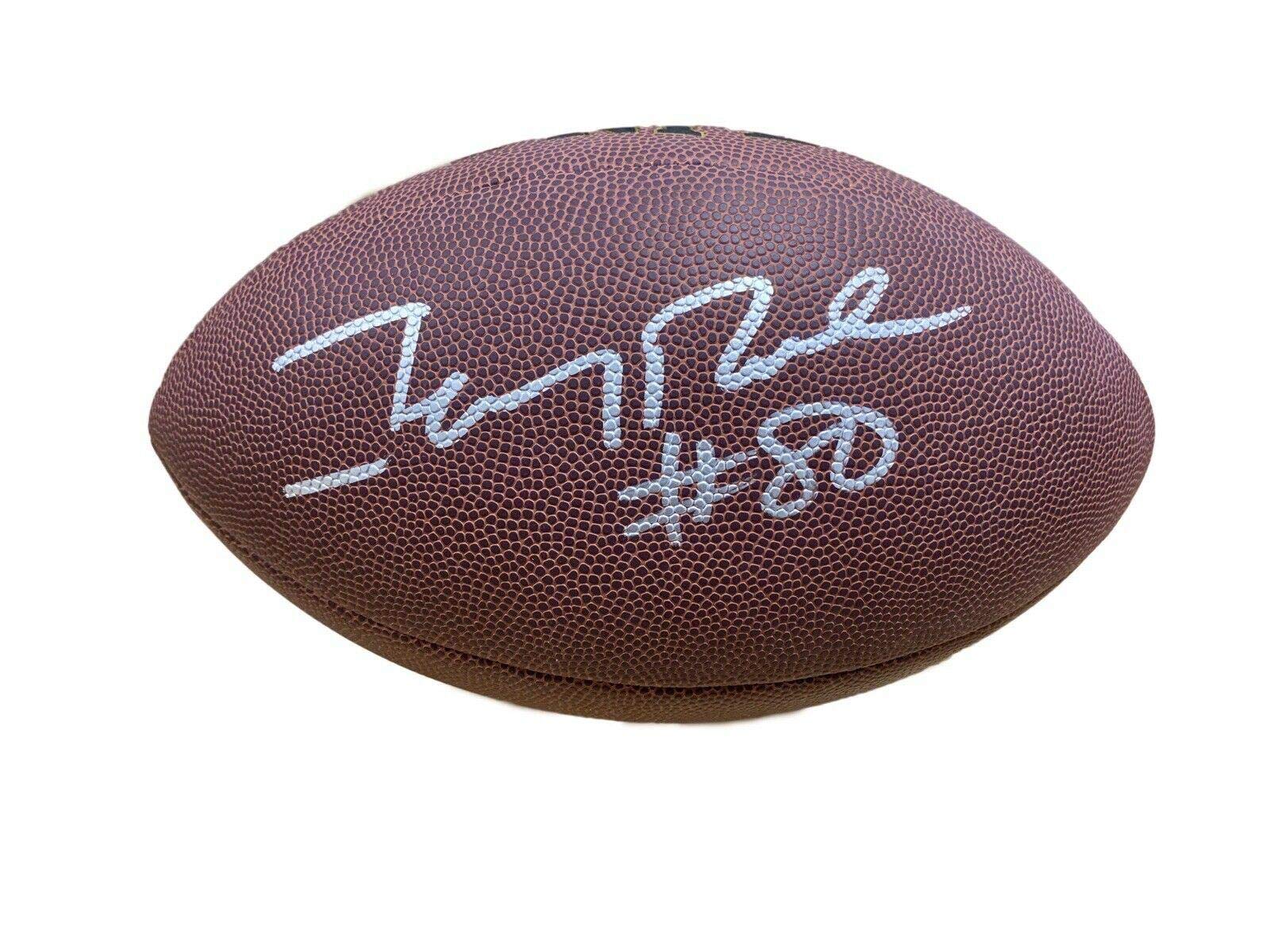 Authentic Topps Jerry Rice Signed Wilson NFL Football with Beckett BAS Certification - Collectible Autographed Football for Fans, Memorabilia, and Sports Decor