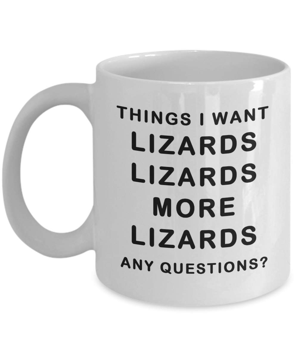 Funny Lizard Lover Coffee Mug - Unique Gift for Her & Him, Novelty Ceramic Cup for Men Women - Perfect for Office, Home Use & Gag Gifts