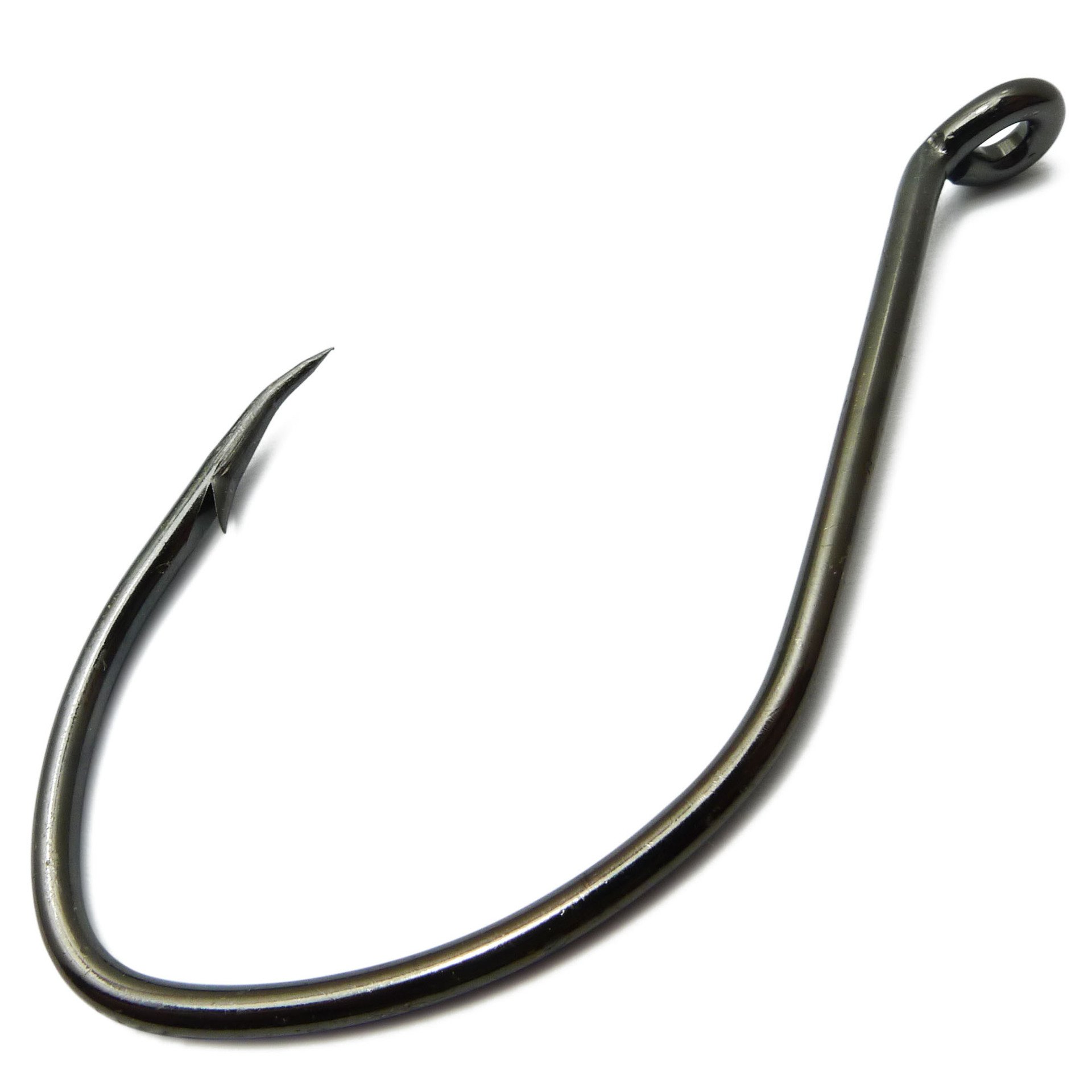 Premium 4# Black Catfish Bait Fishing Hooks - 100Pcs Pack for Freshwater & Saltwater Fishing | Ideal for Catfish, Bass, and Carp Fishing Trips