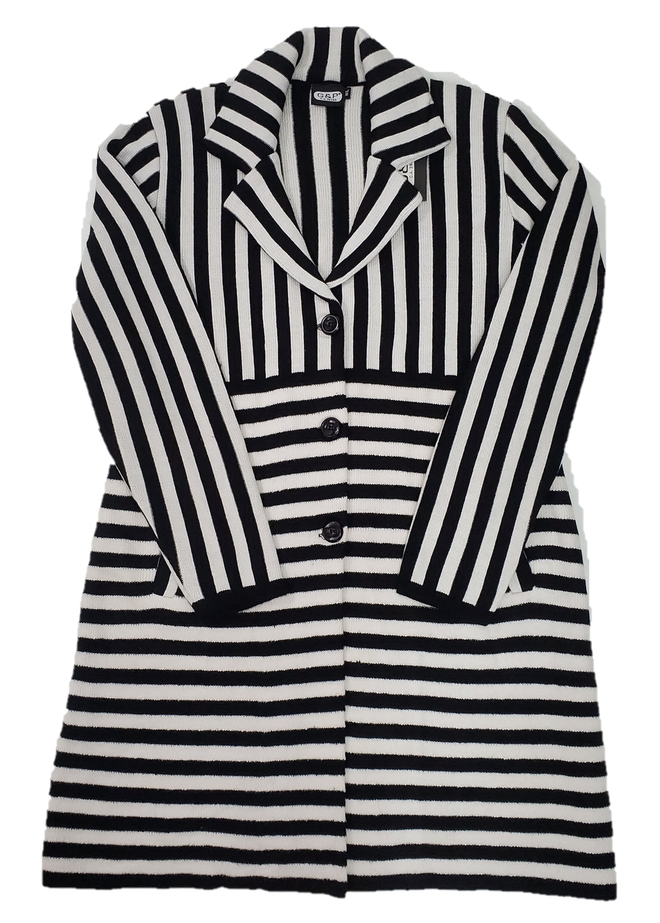 Women's Fashion Knitted Designer Coat - Stylish Winter Outerwear for Casual & Office Wear