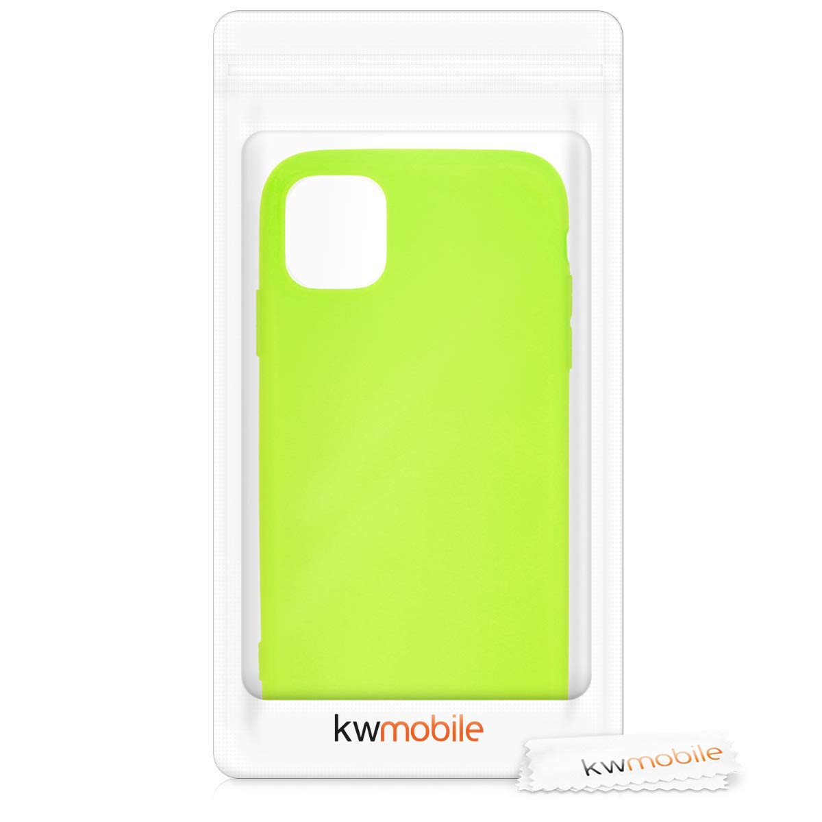 kwmobile Soft Slim Protective TPU Silicone Case for Apple iPhone 11 Pro Max - Shockproof & Scratch Resistant Cover in Neon Yellow - Perfect for Everyday Use, Work & Outdoor Activities