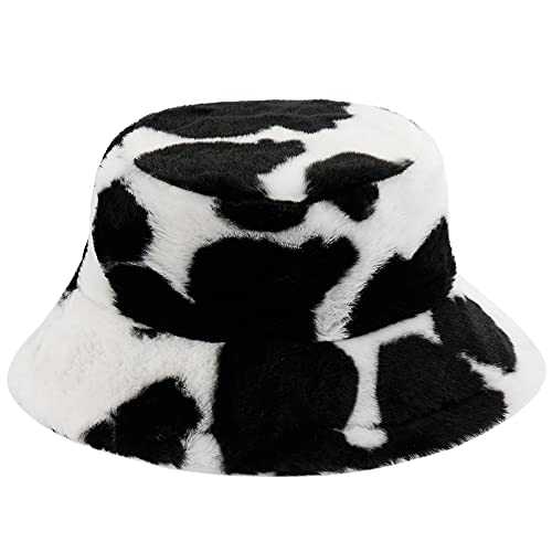 Stylish Furry Bucket Hat for Women & Men - Trendy Winter Fashion Accessory - Perfect for Outdoor Activities, Music Festivals & Streetwear