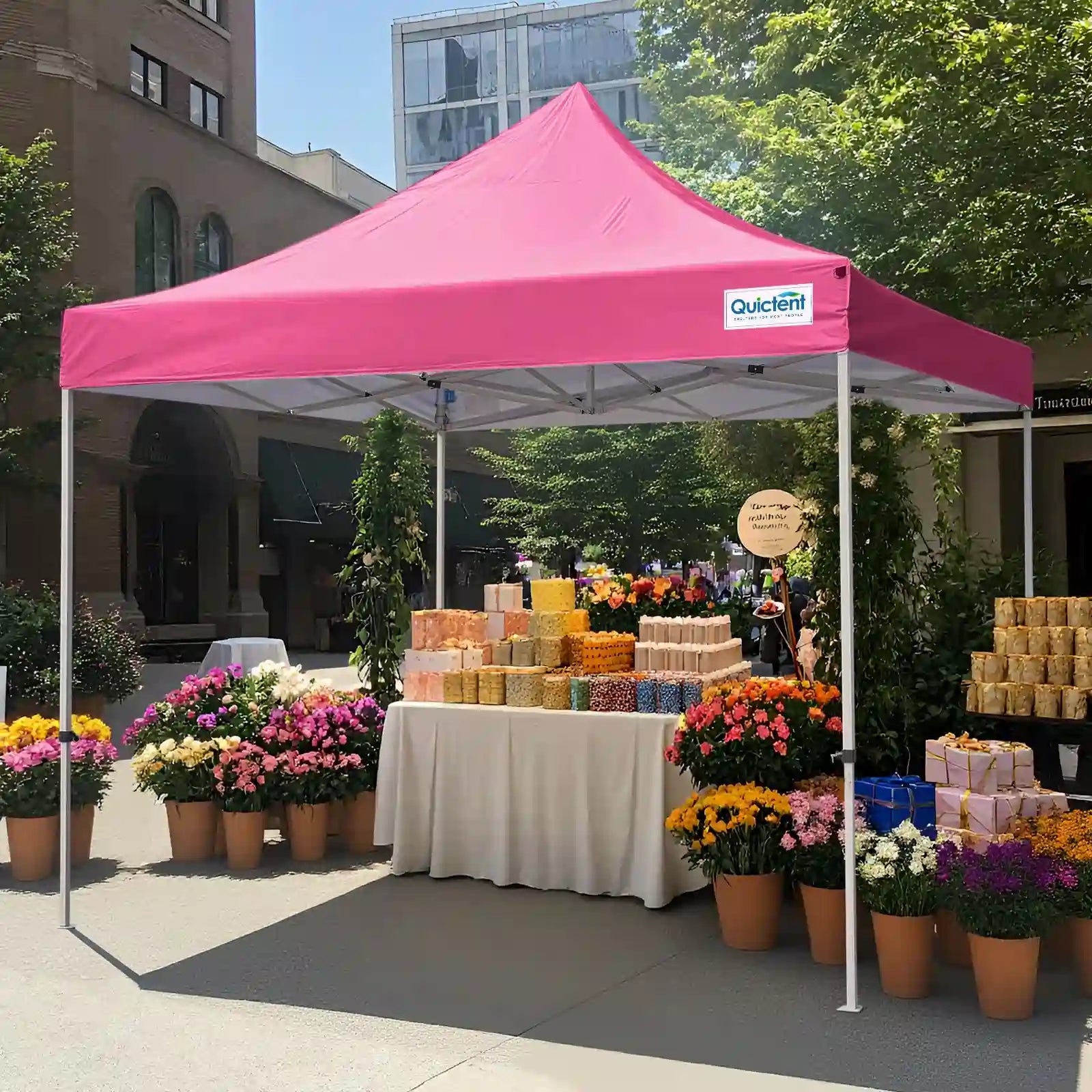 Heavy Duty Commercial Pop Up Canopy Tent - Waterproof Instant Shelter for Outdoor Events, Parties, Camping & Farmers Markets
