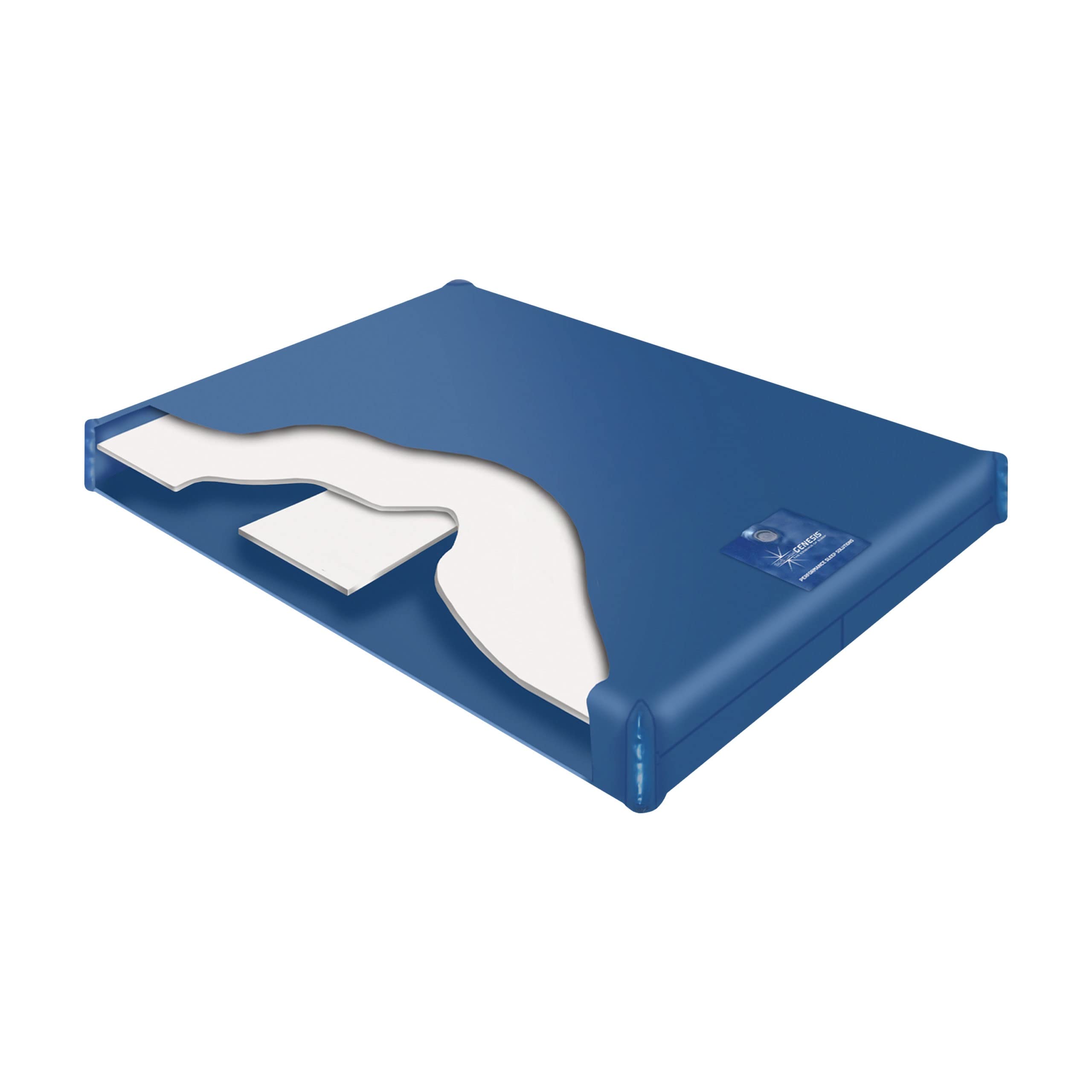 60% WAVELESS WATERBED MATTRESS KIT with Liner, Fill Drain & Conditioner - California King Size 72x84 (1G4S1) - Perfect for Motion-Free Sleep, Back Pain Relief & Bedroom Comfort