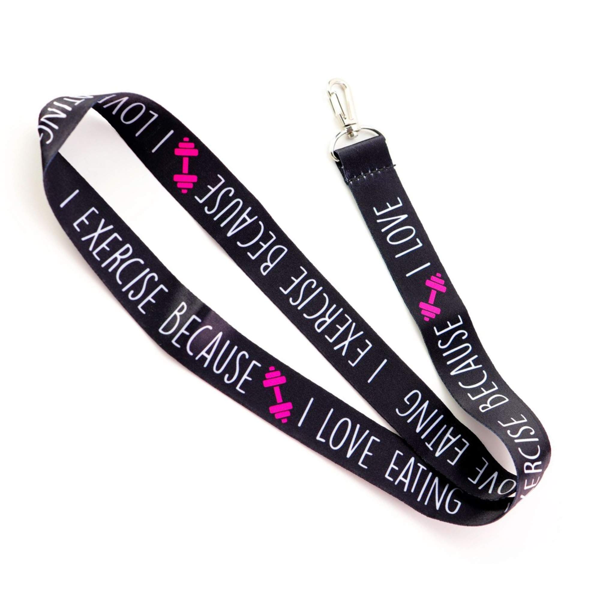 Fitness Lovers Gym Keychain - Workout Lanyard for ID Badges (2-Pack) | Perfect for Gym & Sports