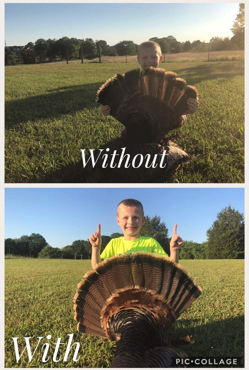 Bone Collector Turkey Hunting Tool - Turkey Fan Mount Kit with Curing Mount & Beard Measurement for Taxidermy | Perfect for Trophy Display & Hunting Accessories