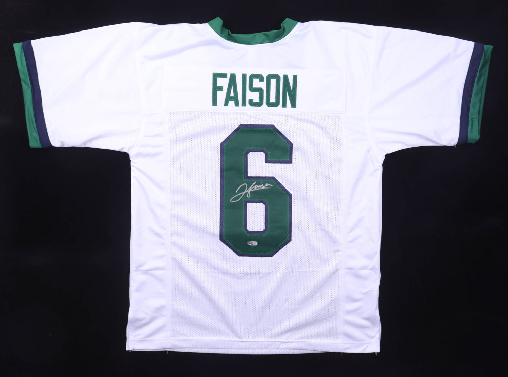 Authentic Jordan Faison Signed Notre Dame Fighting Irish Lacrosse Jersey with PIA COA - Perfect for Collectors, Sports Memorabilia Enthusiasts, and Notre Dame Fans - Great for Display, Gifting, and Game Day Spirit