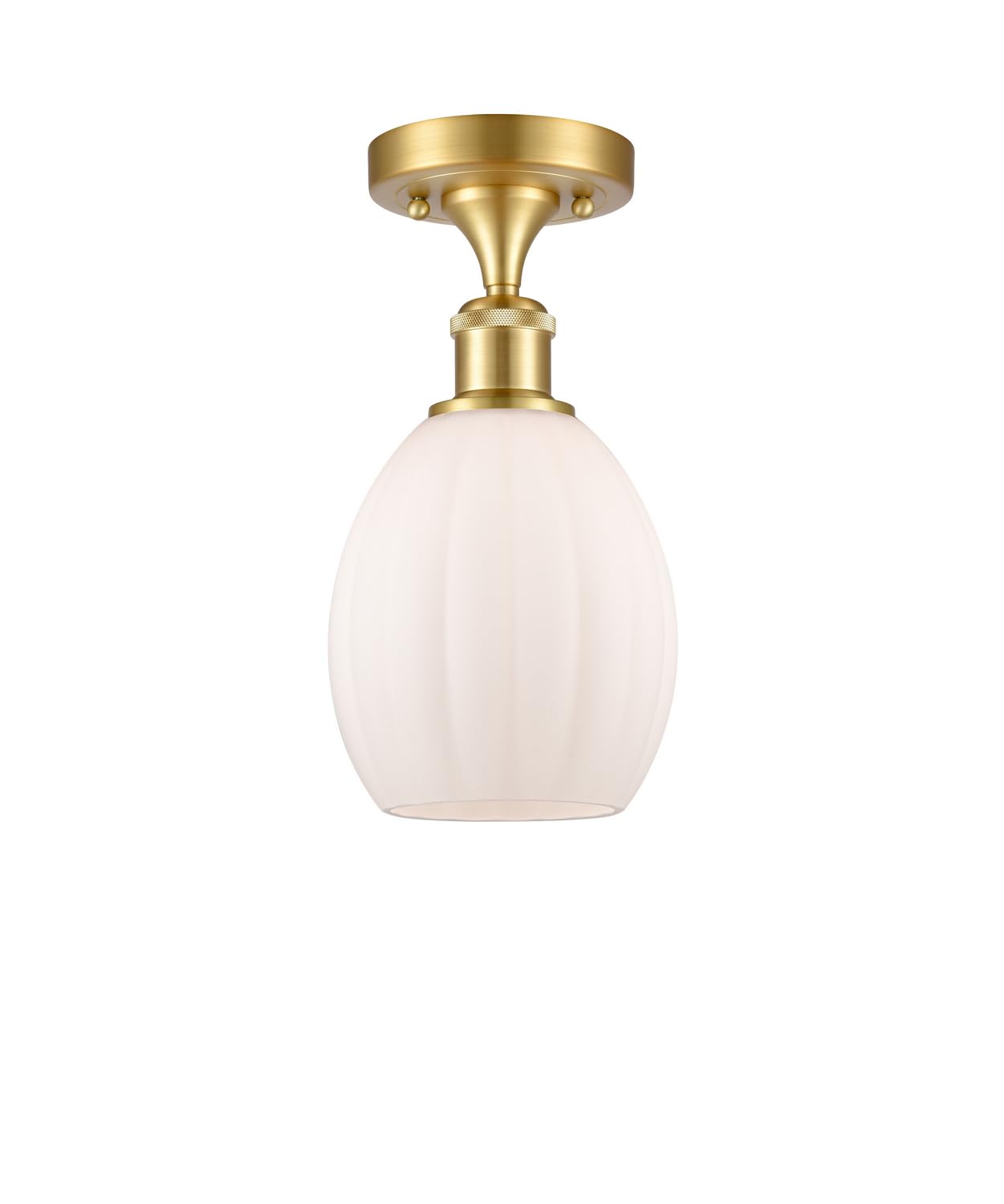 516-1C-SG-G81-LED Bare Bulb 1 Light Cord Set in Satin Gold - Vintage Edison Style Pendant Lighting for Cafe, Restaurant & Home Decor