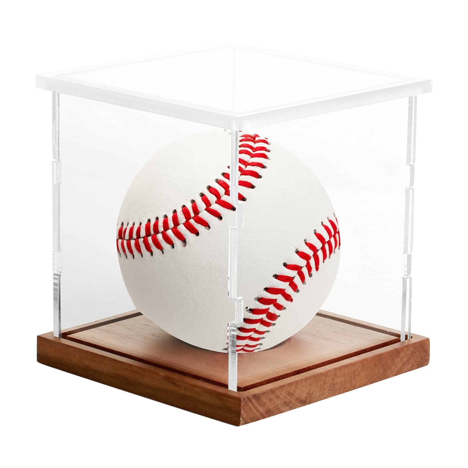 LuxRound UV-Protected Acrylic Baseball Display Case - Official Size Autograph Holder & Memorabilia Trophy Stand for Collectors | Perfect for Showcasing Signed Baseballs in Home, Office, or Sports Memorabilia Collections