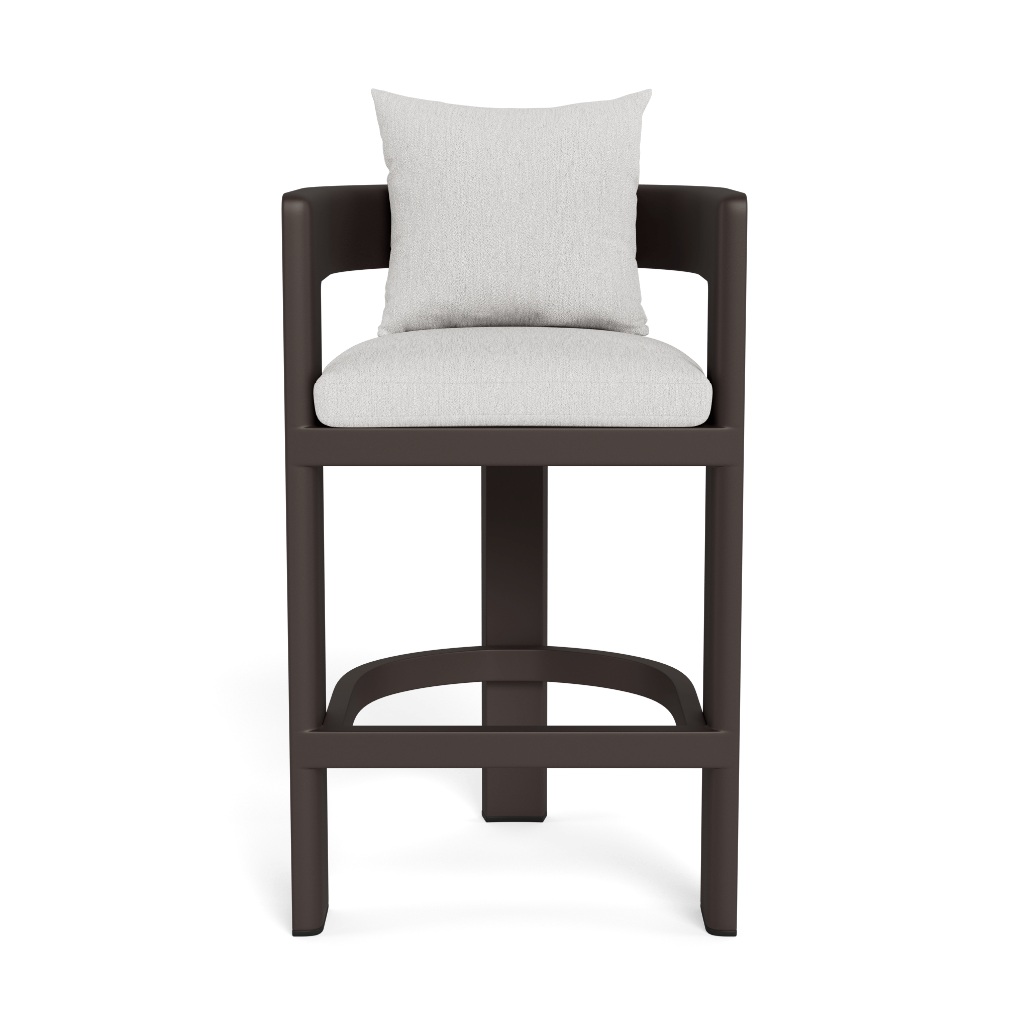 Victoria Aluminum Bar Stool - Adjustable Height Modern Kitchen Counter Stool with Padded Seat - Perfect for Home Bar, Kitchen Island & Dining Room Decor