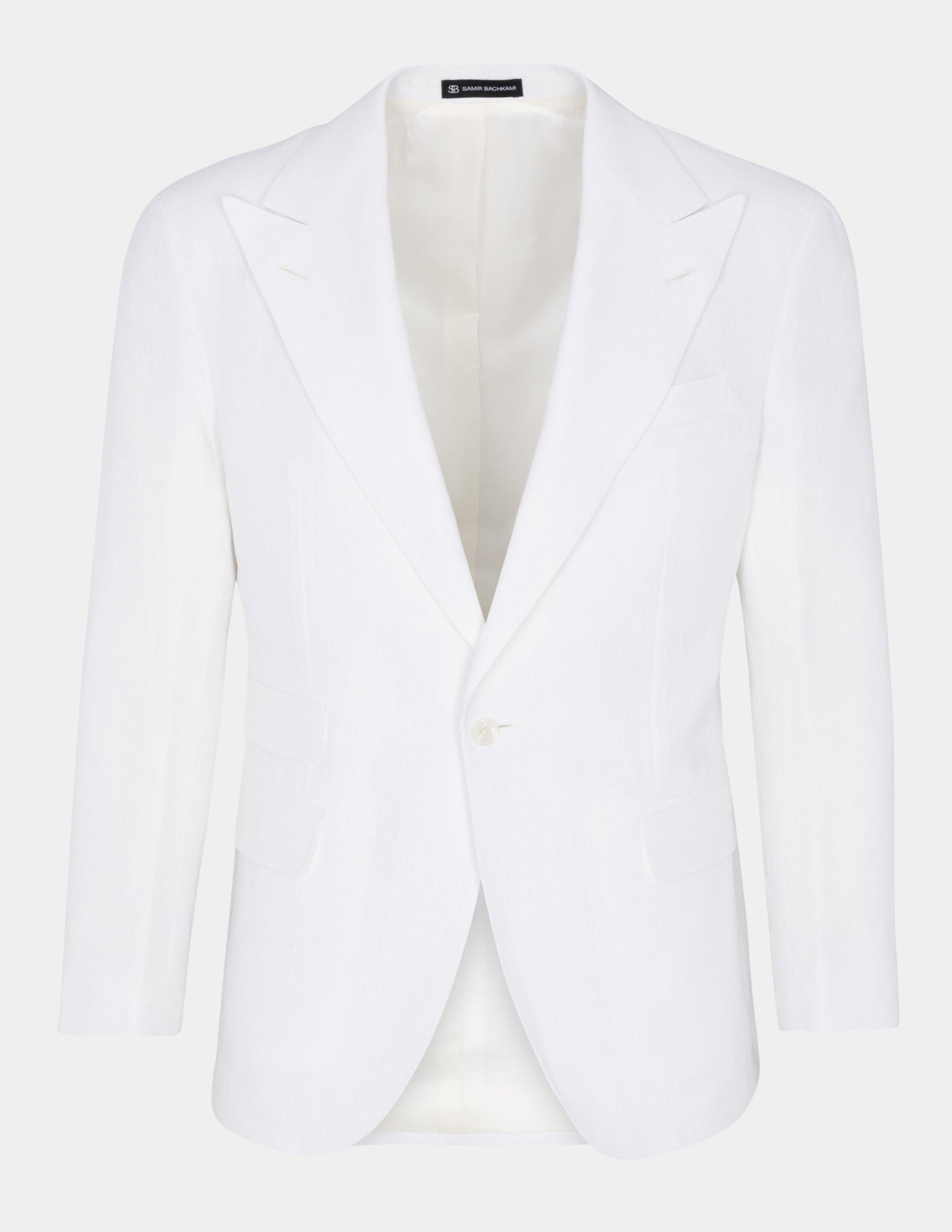 Stylish White Optical Single Breasted Blazer for Women - Perfect for Office Wear, Business Meetings & Formal Events
