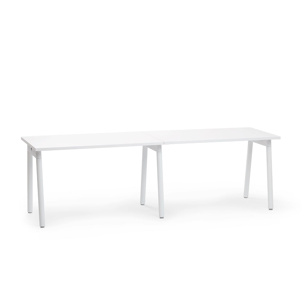 Series A Single Desk for 2 - Modern Two-Person Office Desk with Ample Workspace | Perfect for Home Office, Study Room & Small Workspaces