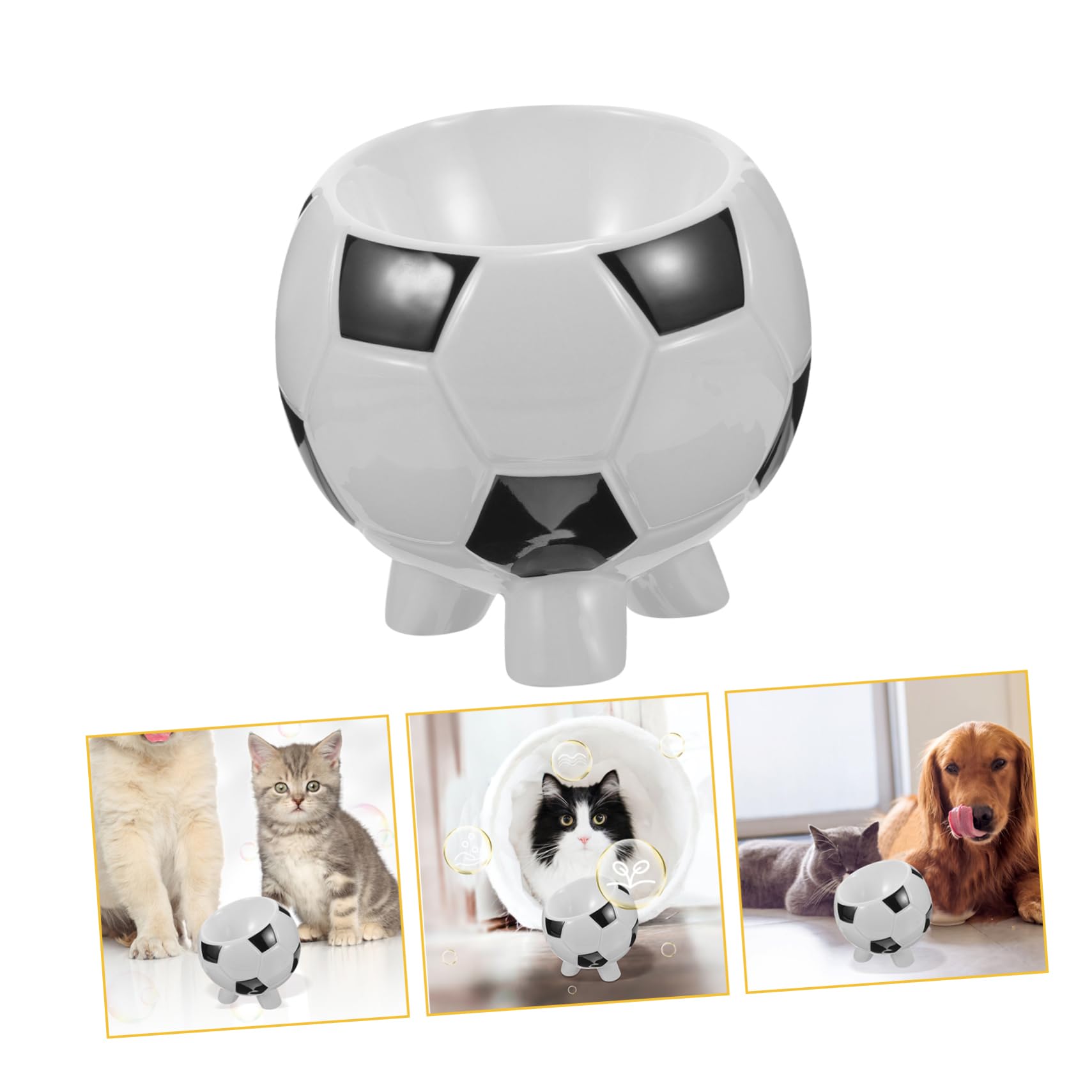 Premium Ceramic Pet Bowl for Dogs & Cats - Durable Non-Slip Pet Food Dish with Wide Rim - Perfect for Puppy, Kitten, Small & Medium Pets - Ideal for Home, Kitchen, or Outdoor Use