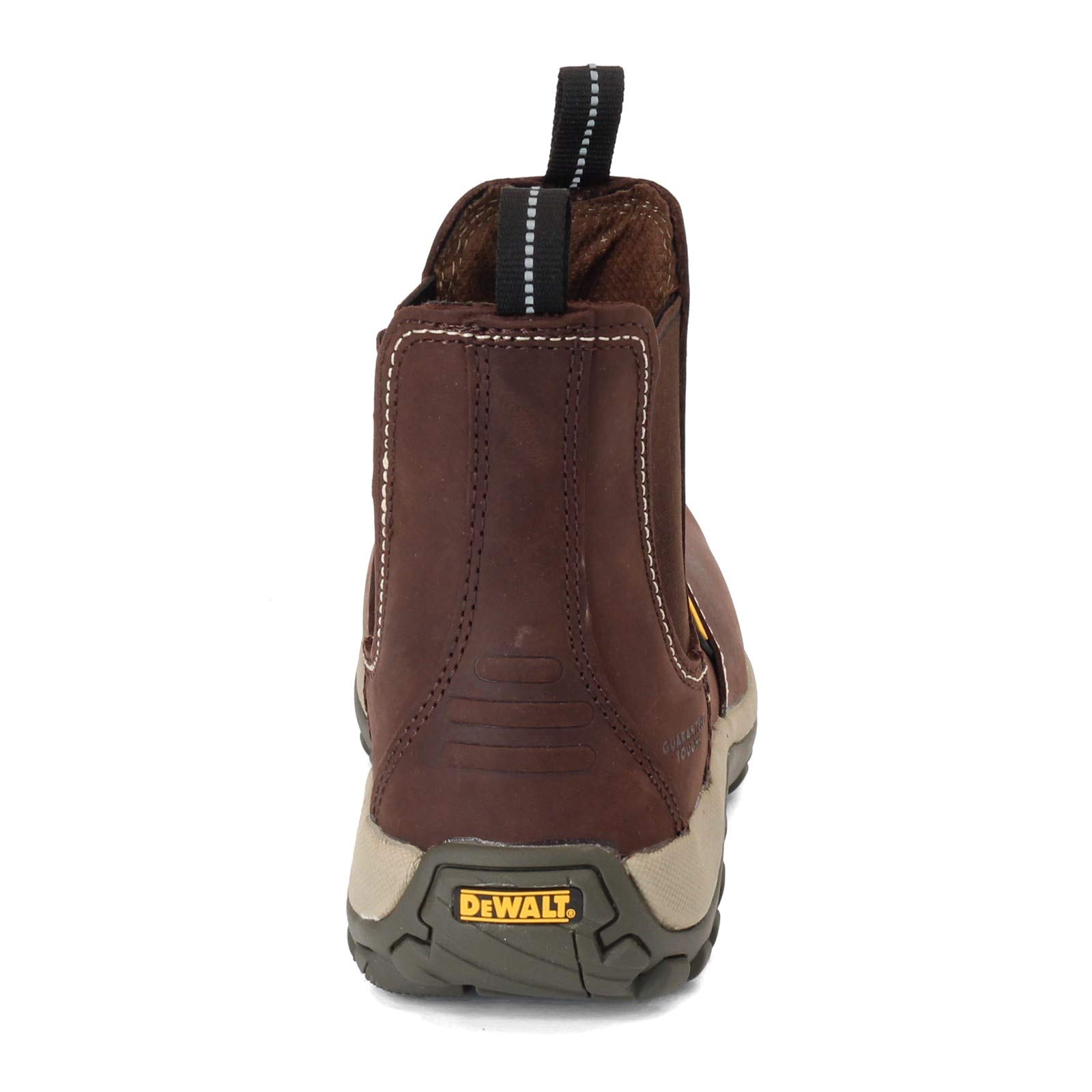 DEWALT Steel Toe Slip-On Leather Work Boots for Men - Comfortable & Durable Safety Shoes for Construction, Warehouse & Industrial Work