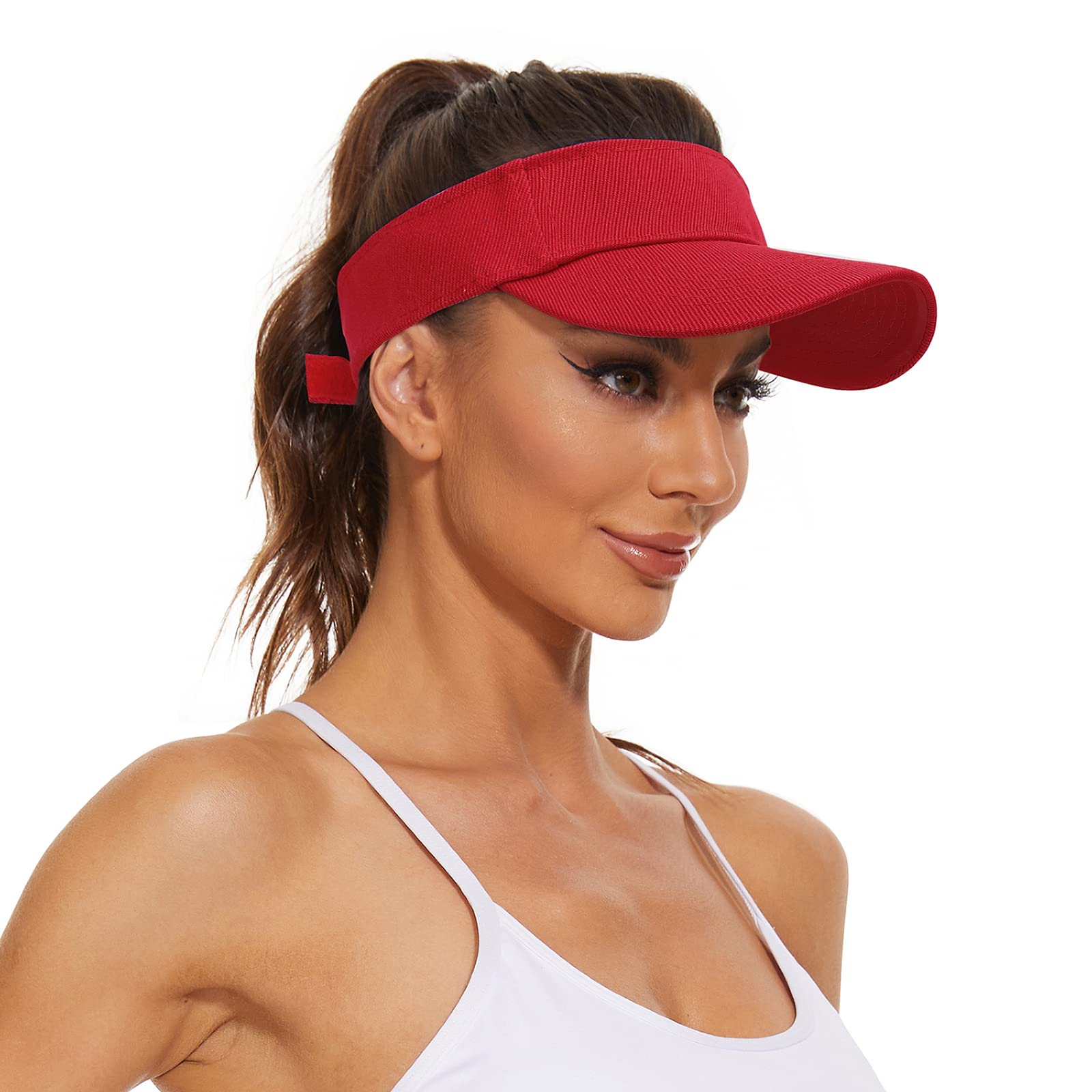 Sun Protection Visor Hat - UV Blocking Cotton Cap for Women & Men - Outdoor Sports, Beach, Golf, Running, Hiking Accessories