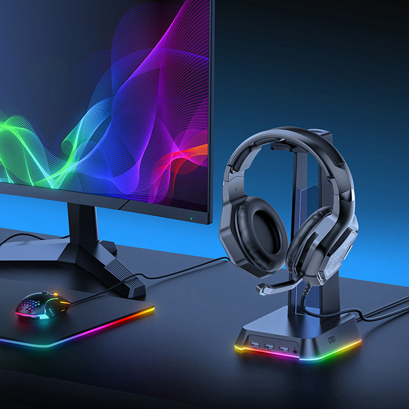 ONIKUMA ST 2 Premium Headphone Stand Holder - Universal Gaming Headset Display Stand with Non-Slip Base for Home & Office Use - Perfect for Gamers, Music Lovers & Audiophiles