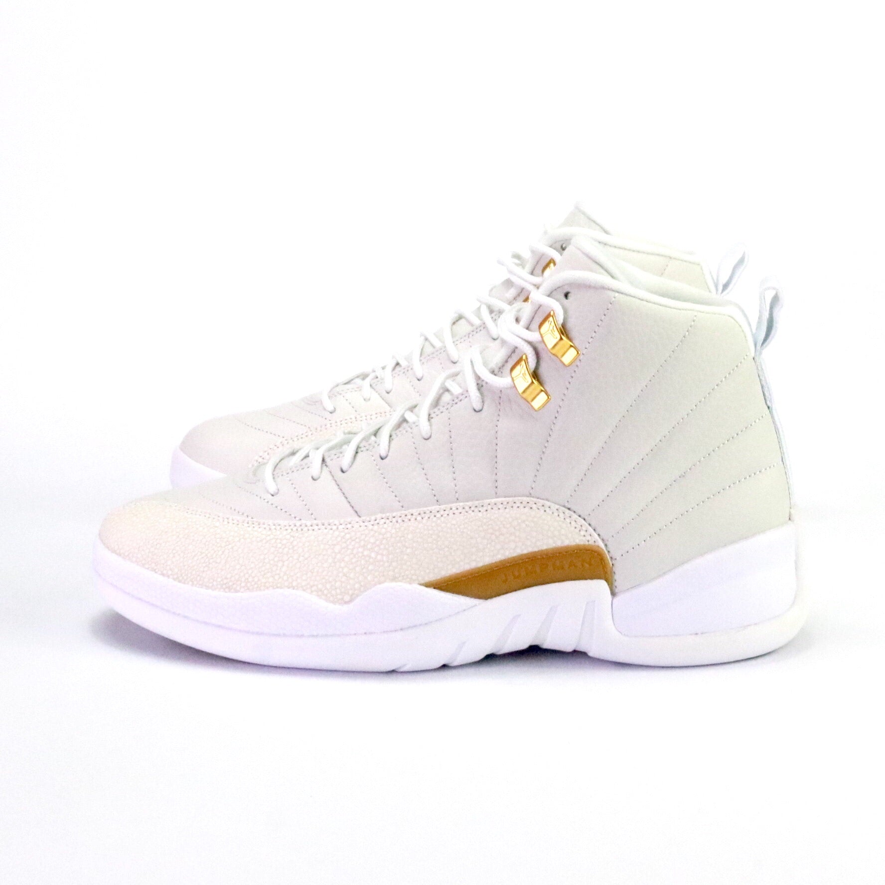 Air Jordan 12 Retro OVO White Metallic Gold Basketball Shoes - Premium Sneakers for Men's Sports & Streetwear Fashion - Perfect for Basketball Games, Gym Workouts and Casual Outfits