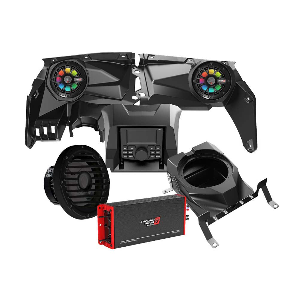 Cerwin Vega RPMX3KM2 Complete Speaker Kit with 6-Channel Amplifier & 10
