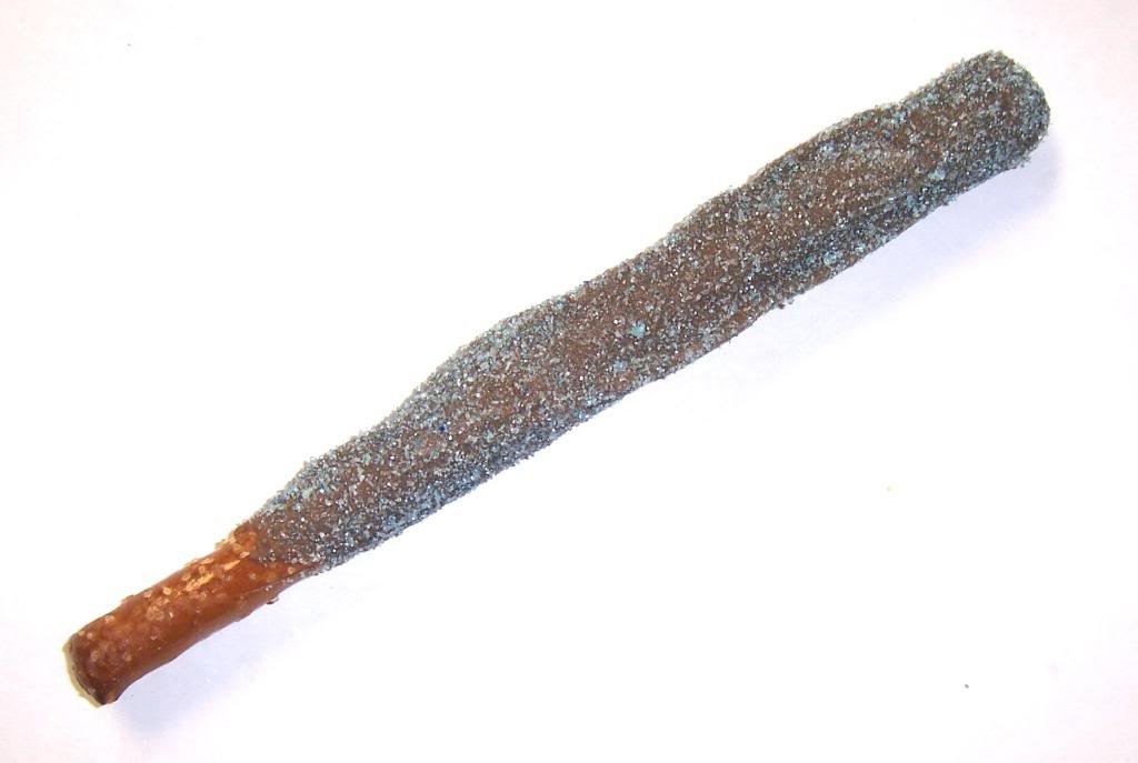 Scott's Cakes Milk Chocolate Covered Pretzel Rods with Light Blue Sugar - 6 Pack | Sweet & Salty Snack for Parties, Gifts & Office Treats