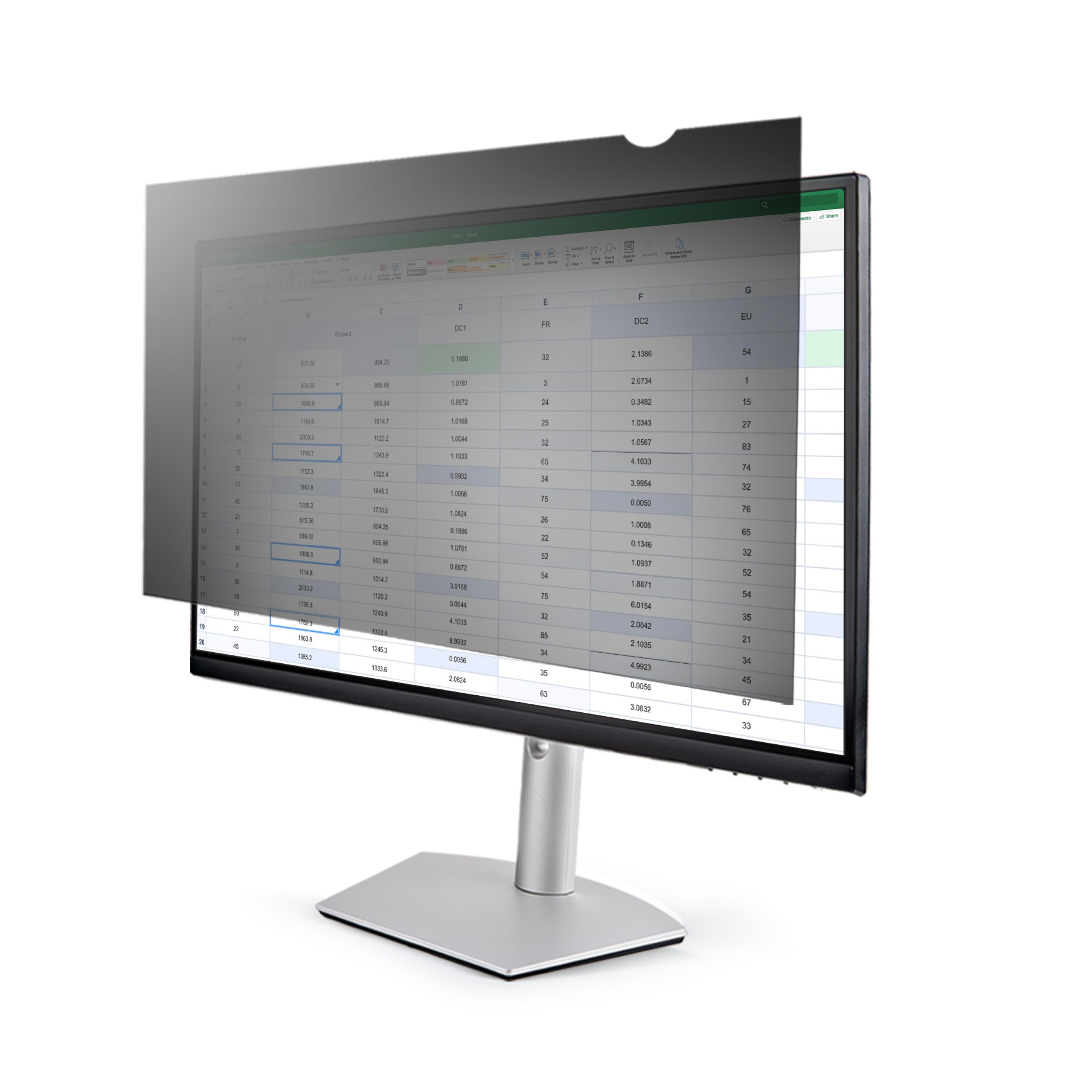 StarTech.com 21.5 Inch Widescreen Monitor Privacy Screen - Anti-Glare Computer Security Filter with Blue Light Blocking for Office & Home Use