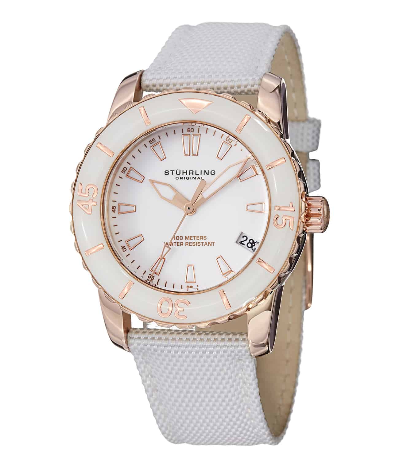 Lady Vector 3265 38mm Quartz Diver Watch - Waterproof Stainless Steel Wristwatch for Women, Perfect for Swimming, Diving & Everyday Wear