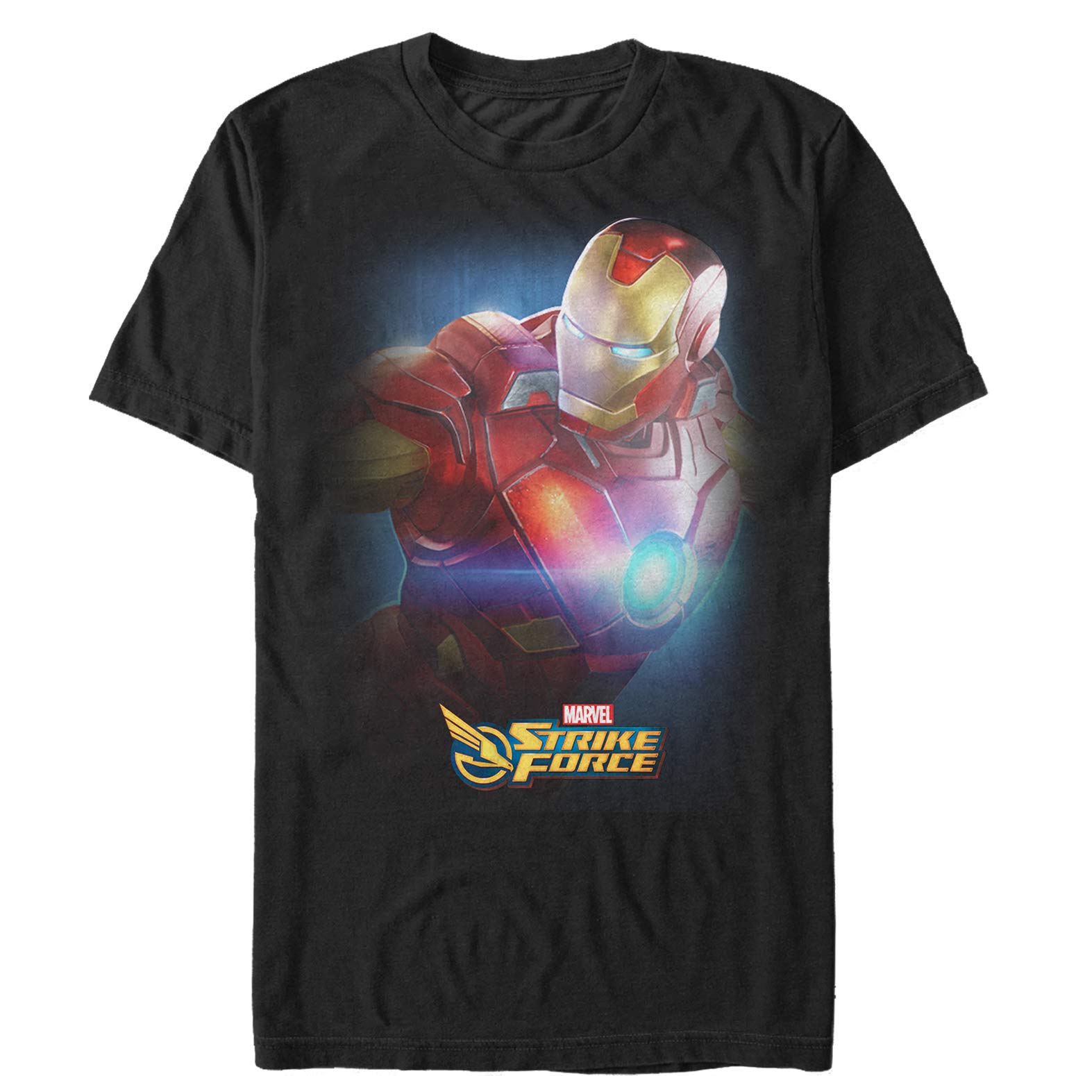 Marvel Men's Strike Force Iron Man Graphic T-Shirt - Superhero Tee for Casual Wear, Cosplay & Comic Con