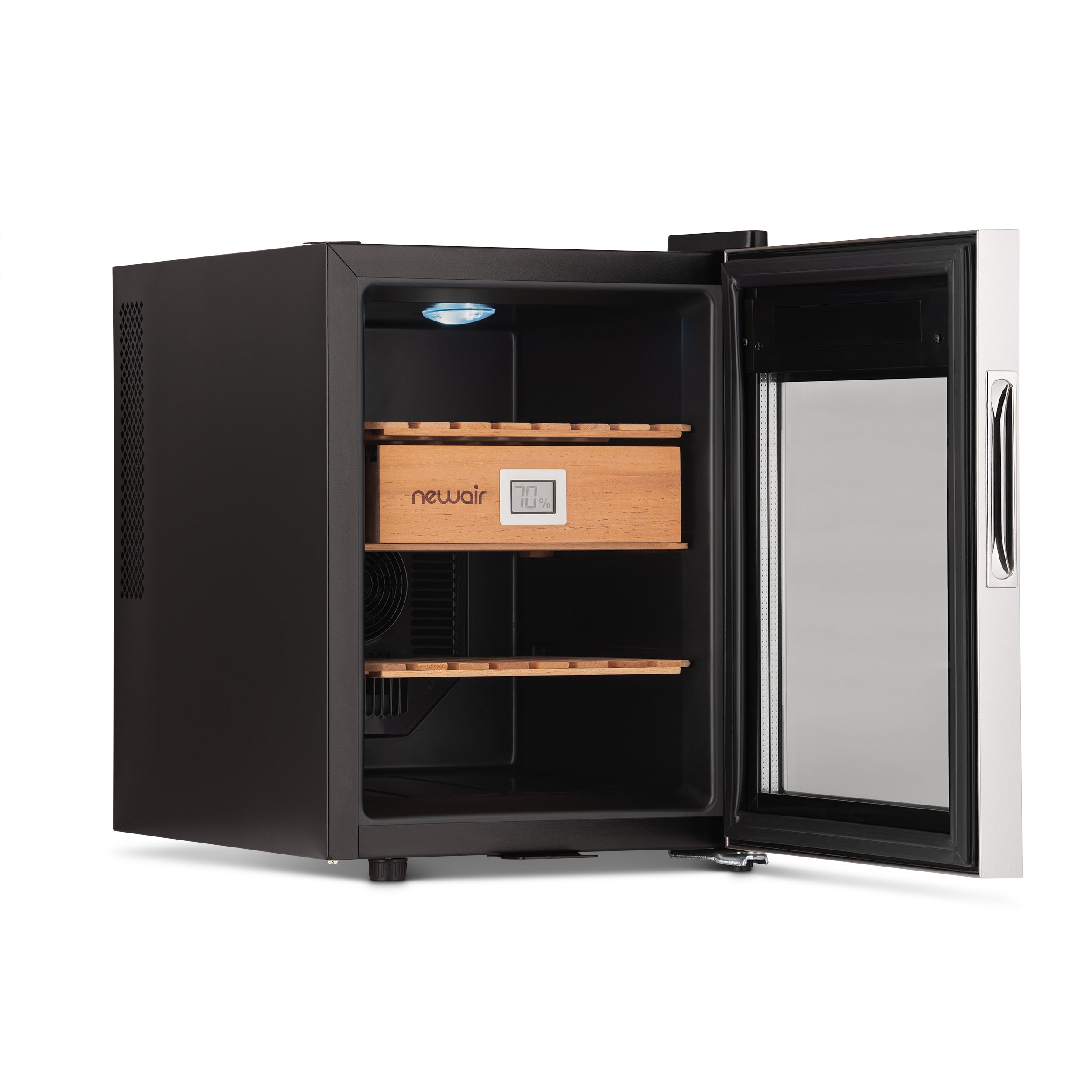 Newair® 250-Count Electric Cigar Humidor - Digital Temperature & Humidity Control for Premium Cigar Storage | Perfect for Home, Office, or Man Cave