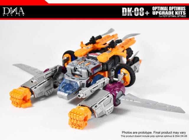 DNA Design DK 08+ Upgrade Kit for Power of the Primes Optimal Optimus - Transformers Toy Enhancement Accessories for Collectors - Perfect for Display & Customization
