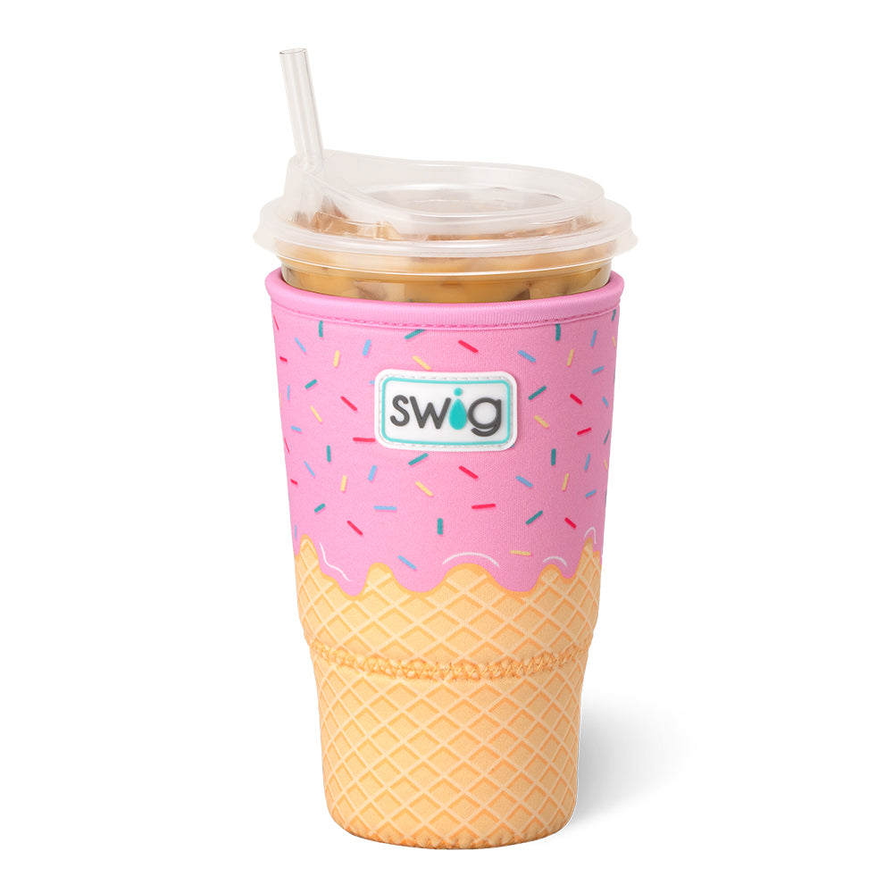 Large Insulated Iced Coffee Cup with Handle - Perfect for Iced Coffee, Smoothies, and Cold Drinks at Home, Office, or Travel