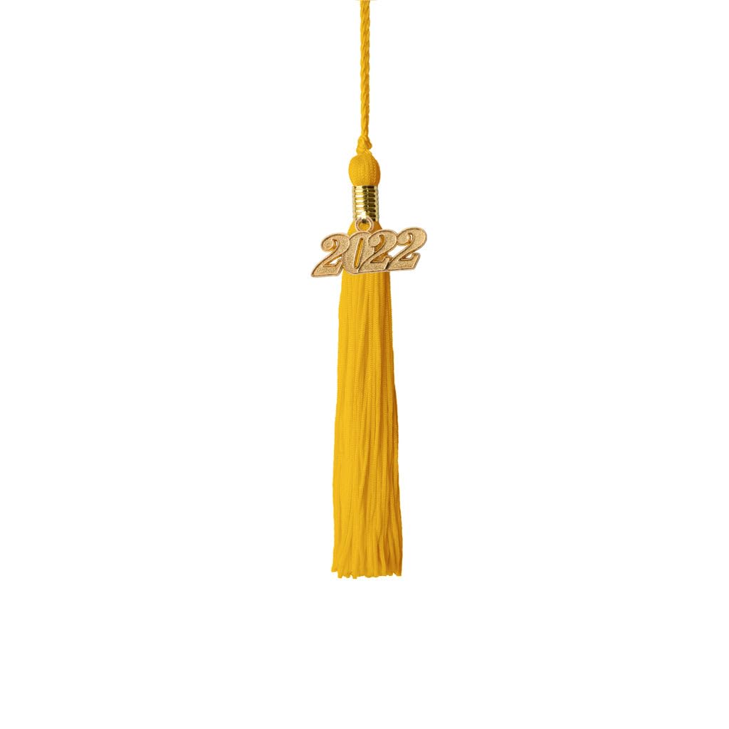 2022 Kindergarten Graduation Tassel with Gold Charm - Brown - Perfect for Preschool Ceremony, Photo Props & Keepsake Gifts