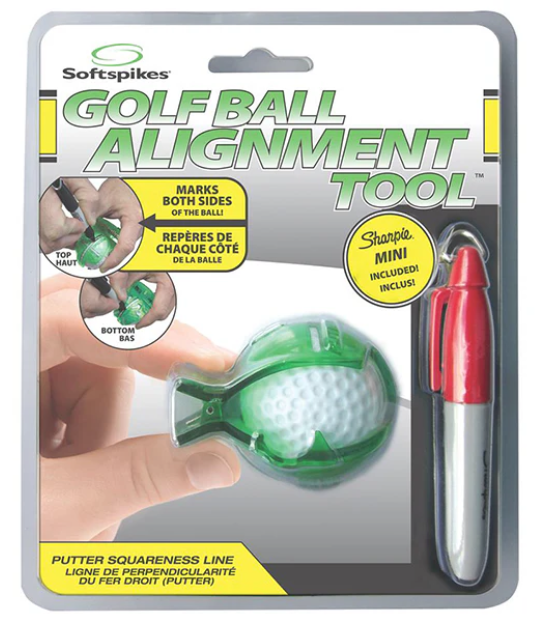 Best Soft Spikes Golf Ball Alignment Tool for Improved Putting Accuracy – Perfect for Practice & Tournament Play