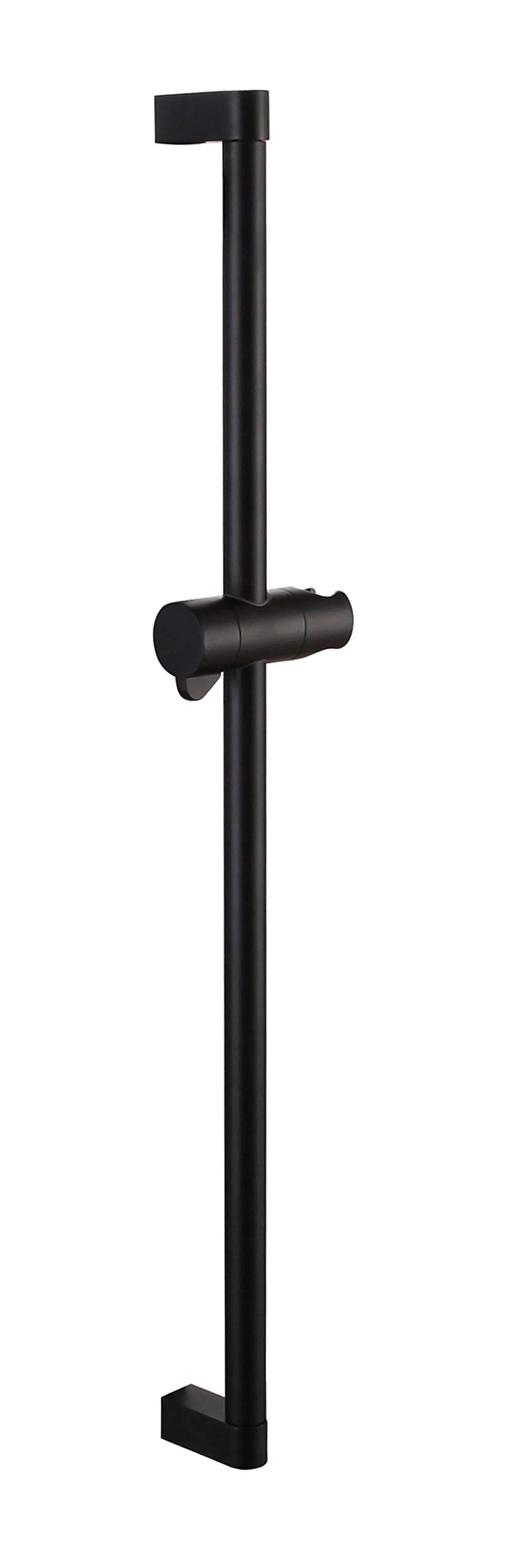 Kelica Matte Black Solid Wall Mount Brass Hand Shower Slide Bar - Adjustable Shower Arm for Handheld Shower Heads | Perfect for Bathroom Renovation & Spa-Like Shower Experience
