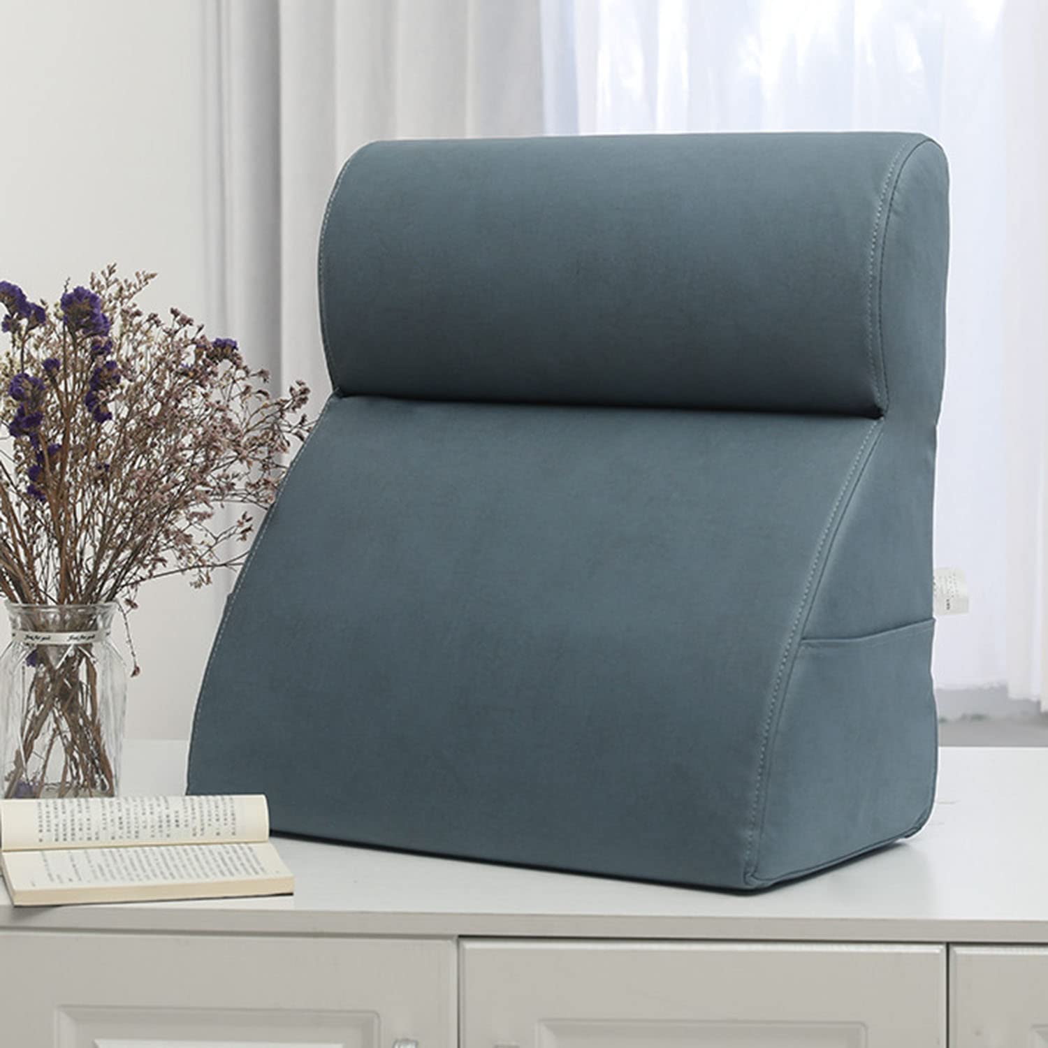 **AQAQ Wedge Cushion Pillow - Reading, Sofa, Bed & Office Chair Support - Neck & Back Pain Relief - Post-Surgery Comfort - Ideal for Sleeping, Relaxing & Recovery**    *(Perfect for Home, Office, Travel & Medical Use - Enhances Comfort & Posture Support)*