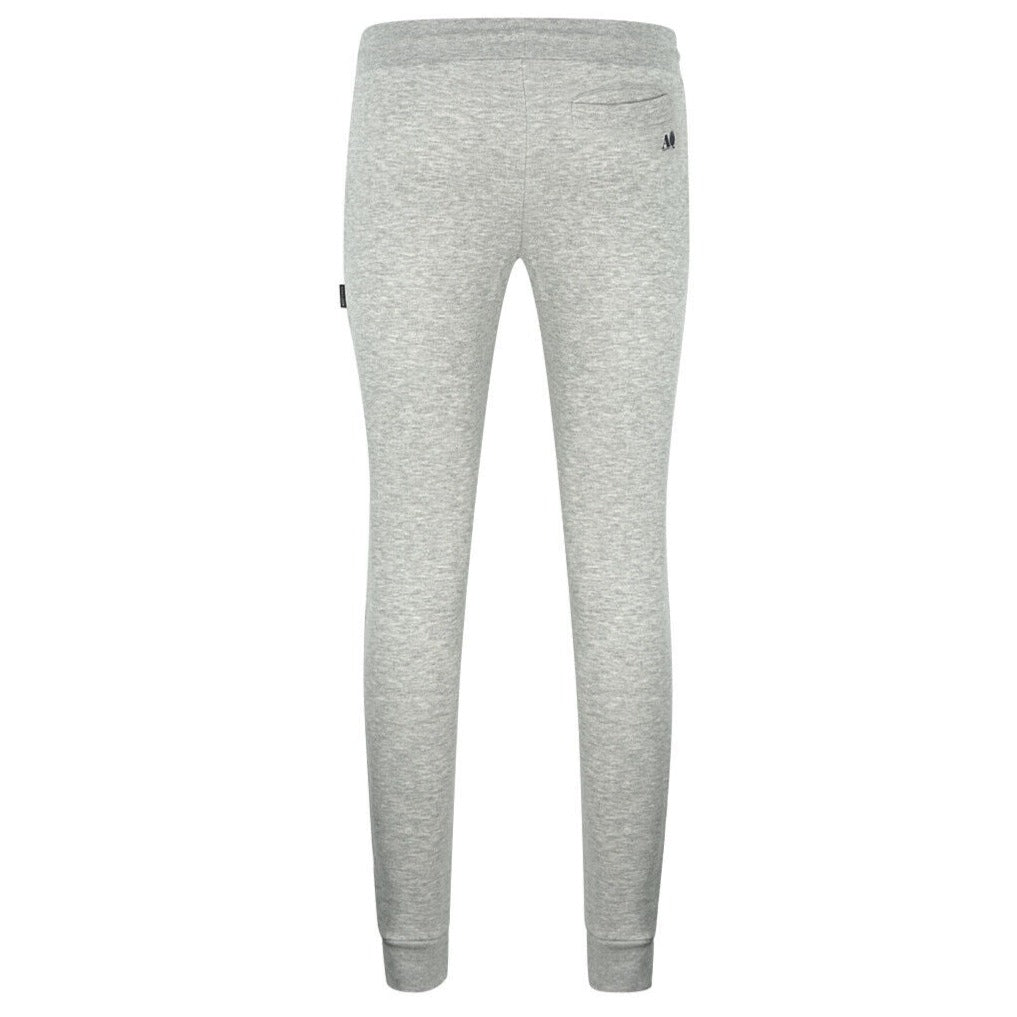 Aquascutum Grey Cuffed Sweatpants for Men - Comfortable Casual Joggers with Elastic Waistband | Perfect for Lounge Wear, Gym, and Outdoor Activities