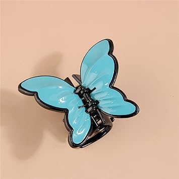 RUBELA 3D Butterfly Hair Clips for Women - Premium Cute Hair Claws & Clutchers - Multicolor Hair Accessories for Party, Wedding, Daily Styling
