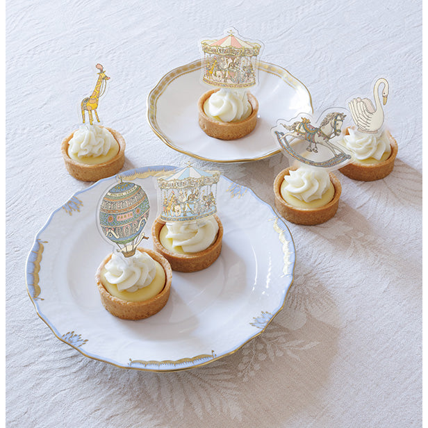 Atelier Choux Mini Cake Toppers - Elegant French-Inspired Baby Shower & Birthday Cake Decorations for Special Occasions