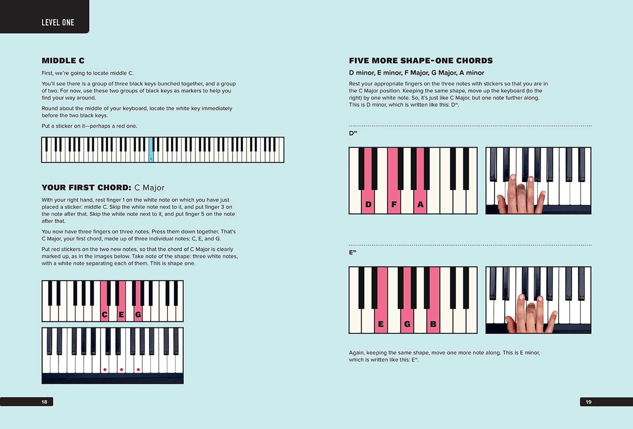 Piano Chords Keyboard Sticker Book - Learn & Play Easily - Perfect for Beginners & Music Practice at Home