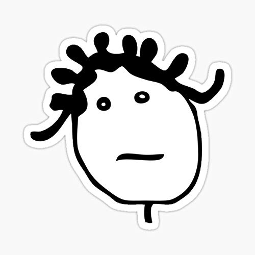 Rihanna Stick Figure Head Logo Sticker - Decorative Vinyl Graphic for Cars, Trucks, Laptops, Walls & Windows - Perfect for Music Fans, Room Decor & Vehicle Customization