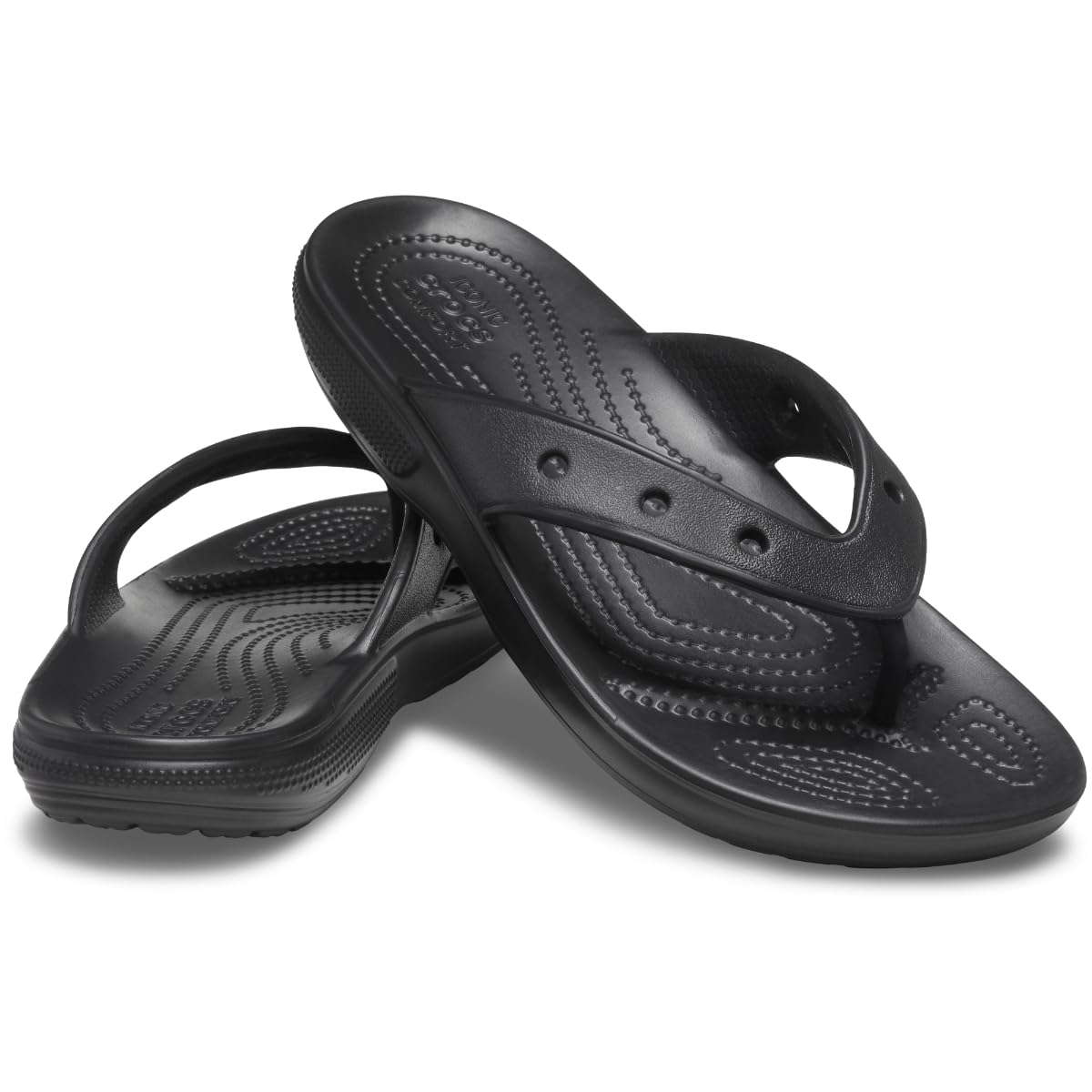 Crocs Classic Flip Flops for Women & Men - Comfortable Slip-On Sandals for Beach, Pool, and Casual Wear