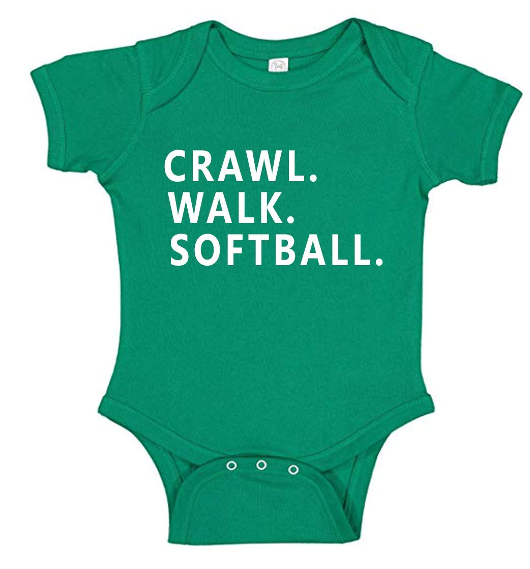 Adorable Baby Girl Softball Romper - Cute Sports Outfit for Toddlers & Infants | Perfect for Game Days, Team Photos & Playtime