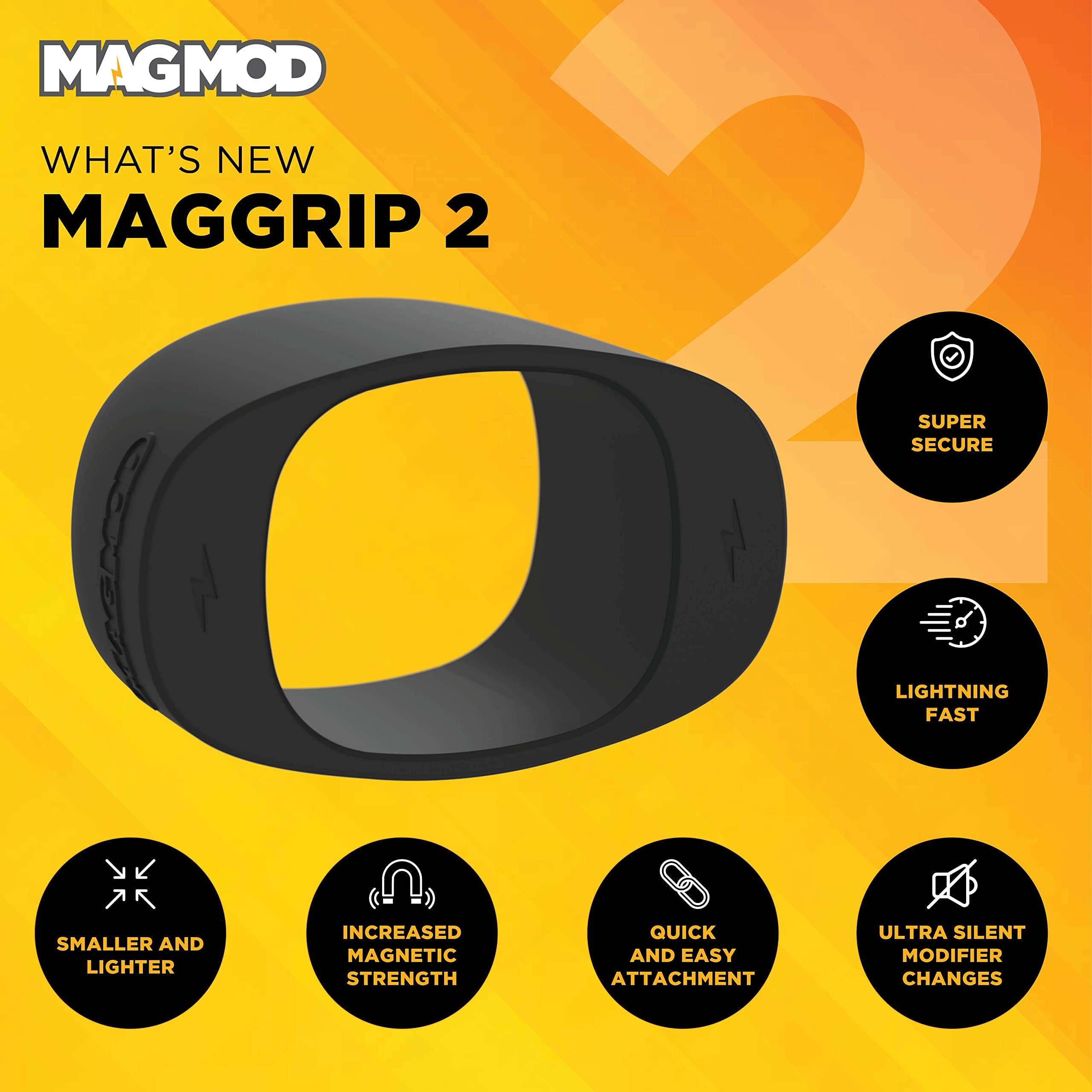 MagMod MagSphere 2 & MagGrip 2 Camera Flash Diffuser Kit - Magnetic Speedlight Modifier for Professional Photography - Perfect for Portrait, Studio, and Outdoor Lighting