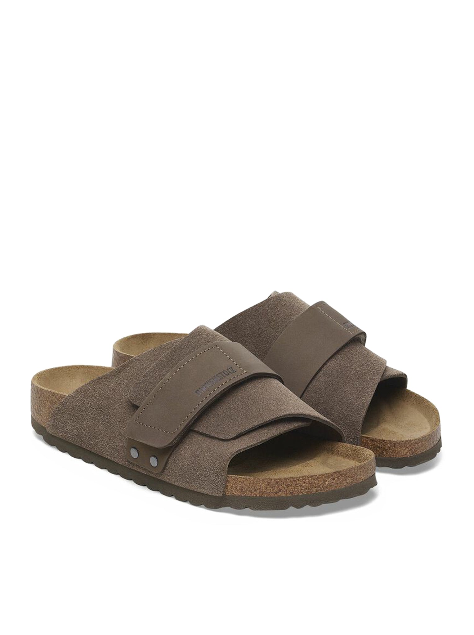 **Birkenstock Kyoto Nubuck Leather Sandals - Grey (1029138) | Comfortable & Stylish for Casual Wear, Walking, and Outdoor Activities**