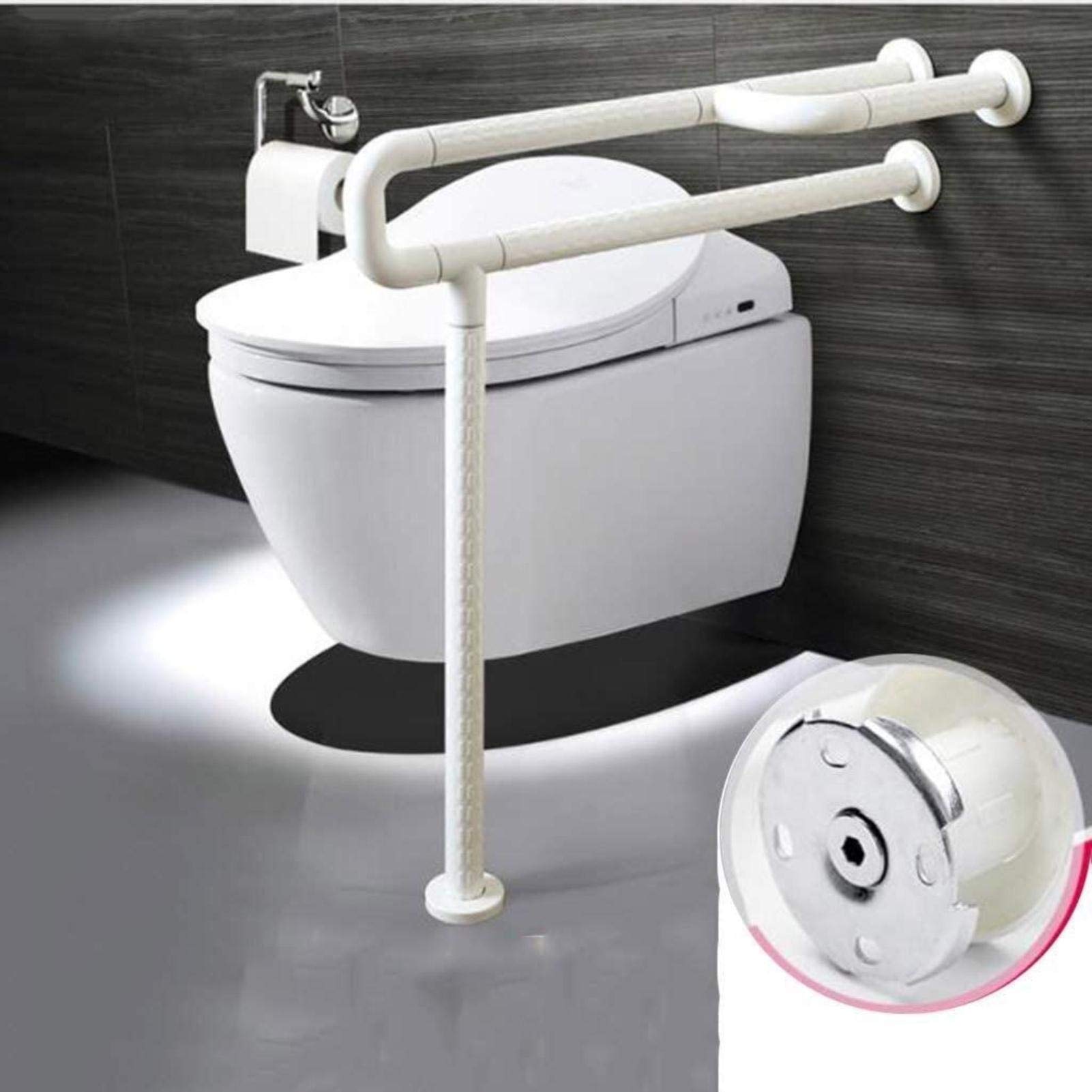 Non-Slip Bathroom Safety Handrail - Yellow Adjustable Toilet Handle for Elderly & Disabled, ADA Compliant Shower Grab Bar - Perfect for Bathroom Safety & Fall Prevention in Homes & Assisted Living Facilities
