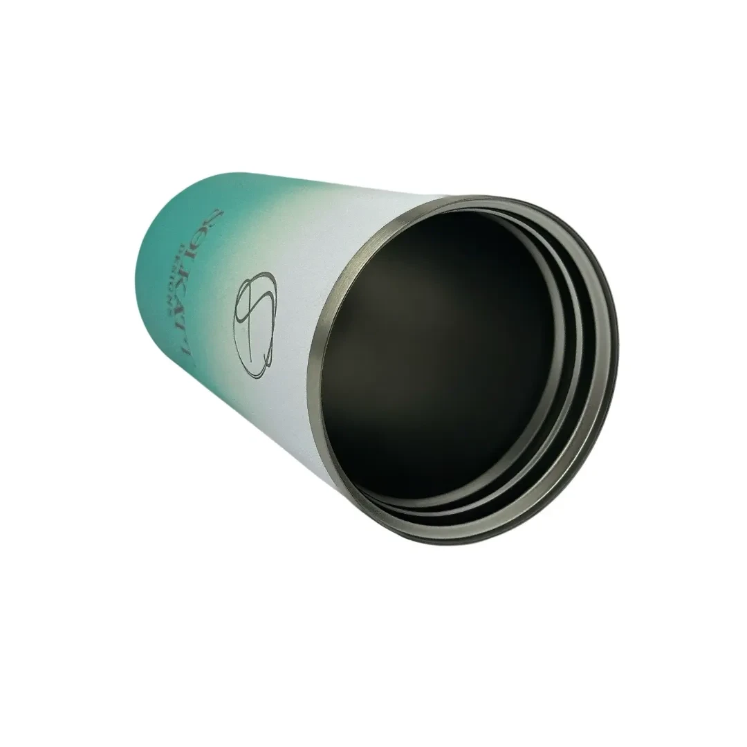 Ocean Aqua Insulated Travel Coffee Cup - 500ml Stainless Steel Vacuum Flask for Hot & Cold Drinks - Perfect for Commuting, Camping & Office Use