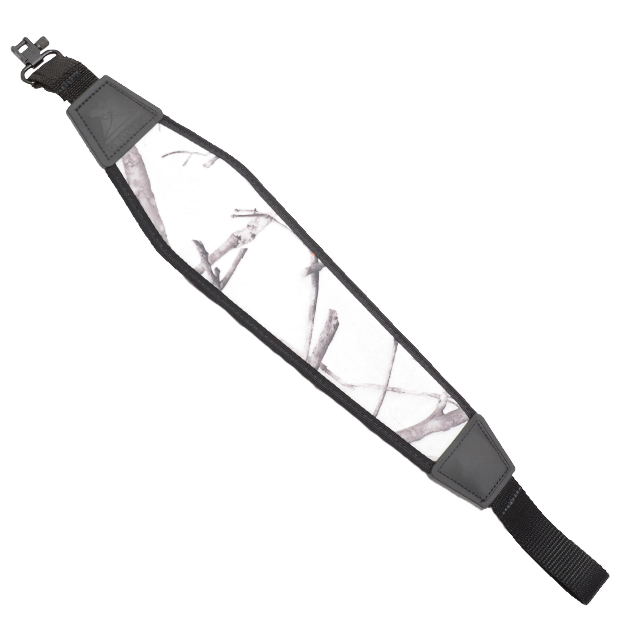 GrovTec Padded Nylon Rifle Sling - True Timber Snow Camo with Swivels - Hunting, Shooting & Outdoor Activities Accessory