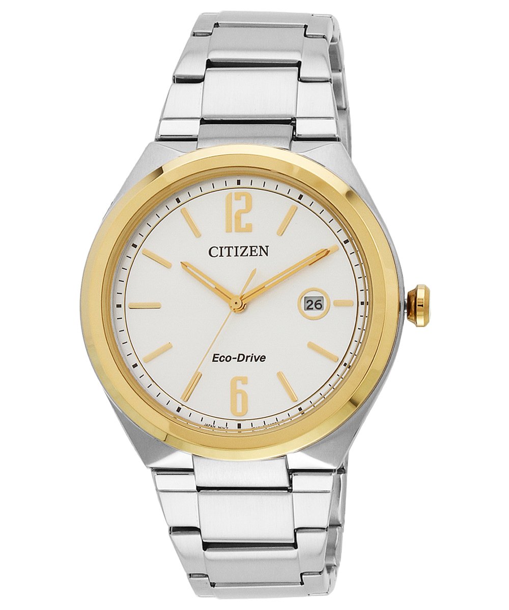 Citizen Men's Eco-Drive Stainless Steel Watch AW1374-51A - Waterproof Chronograph with Date Display - Perfect for Business, Casual & Outdoor Activities