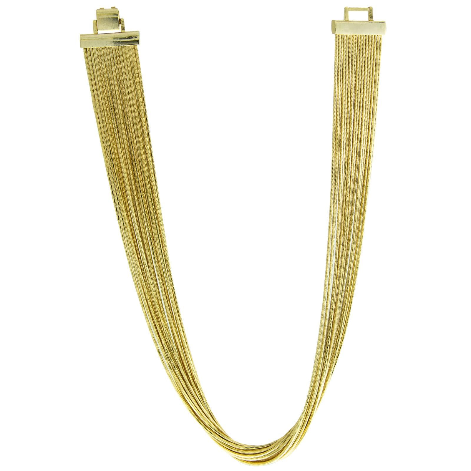 1928 Jewelry Multi Herringbone Chain Necklace 17