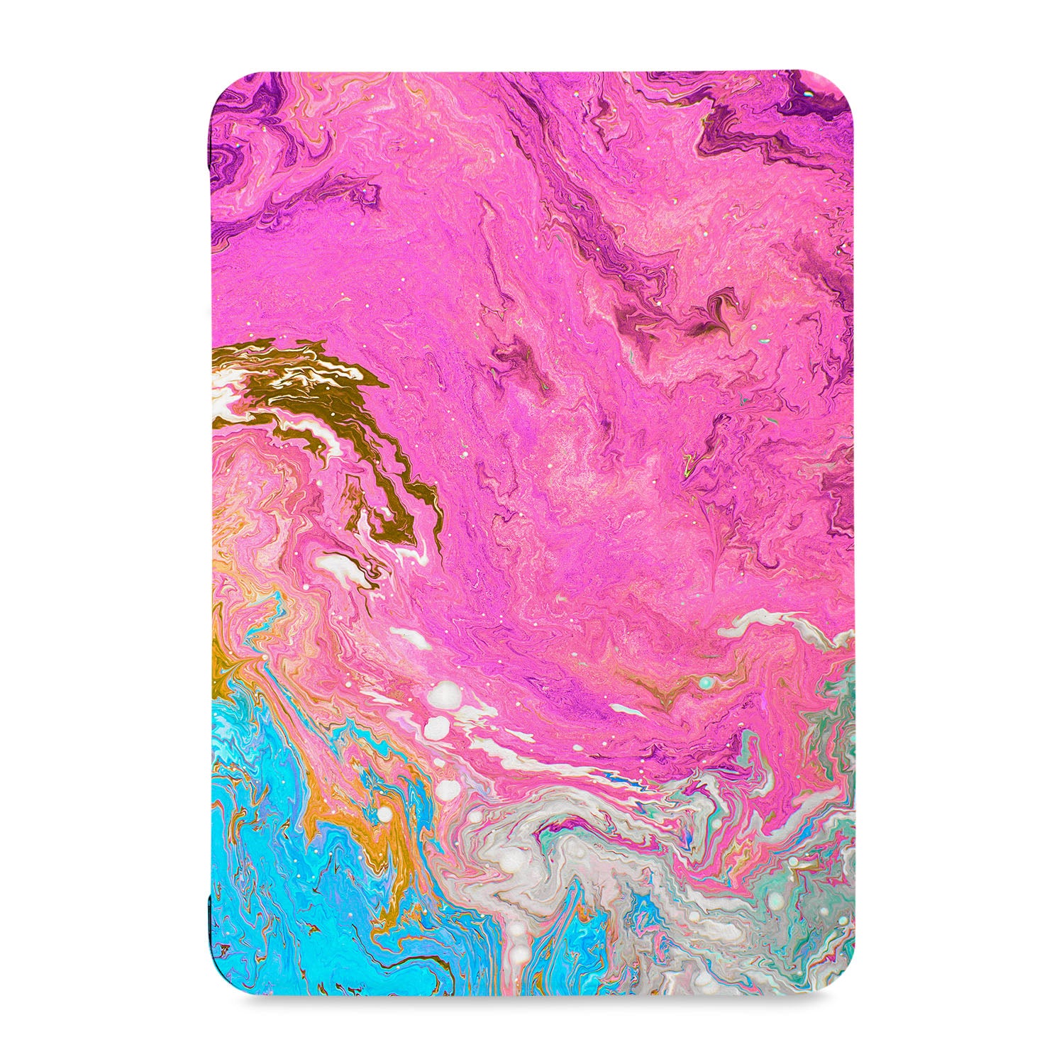 Samsung Tablet Case - Pink Marble Design Protective Cover for Galaxy Tab A/S6/S7/S8 | Slim Fit Shockproof Stand Case | Perfect for Work, School & Travel
